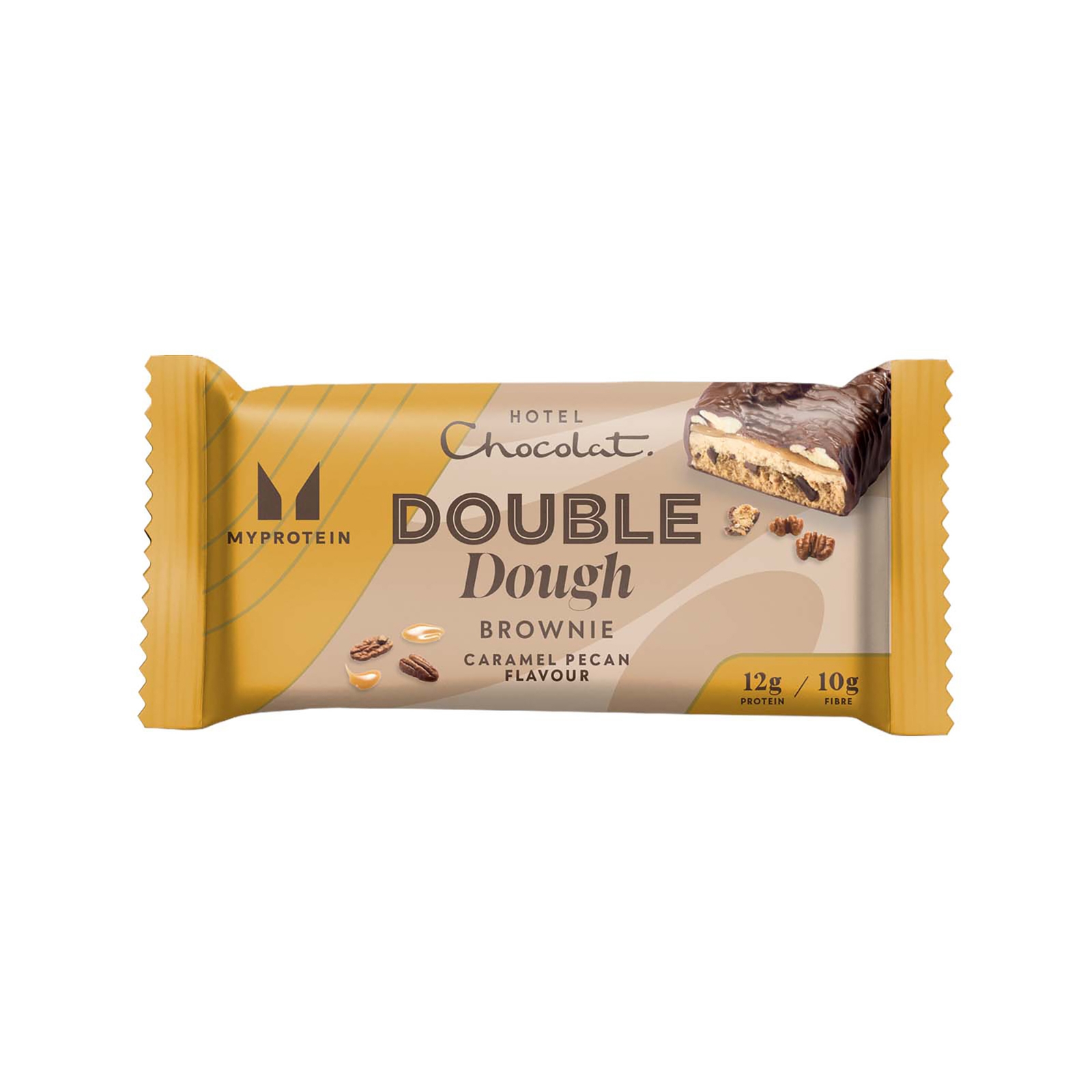 Myprotein UK Myvegan Double Dough Protein Brownie - 60g - Hotel Choc Pecan