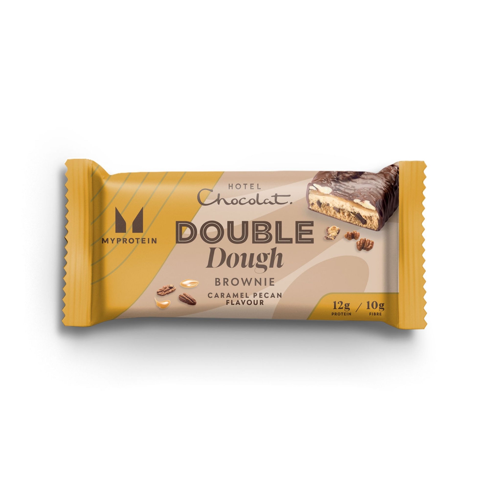 Double Dough Protein Brownie - 60g - Hotel Choc Pecan
