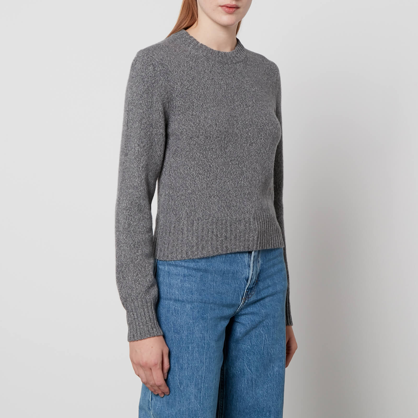 AMI De Coeur Logo Cashmere-Blend Jumper - L