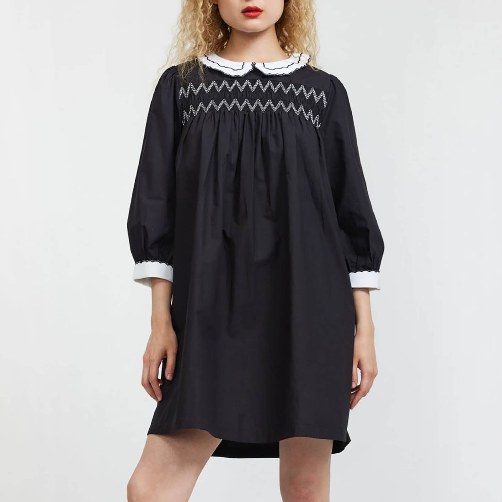 Batsheva Pauline Cotton-Poplin Mini Dress - US 6/UK 10
