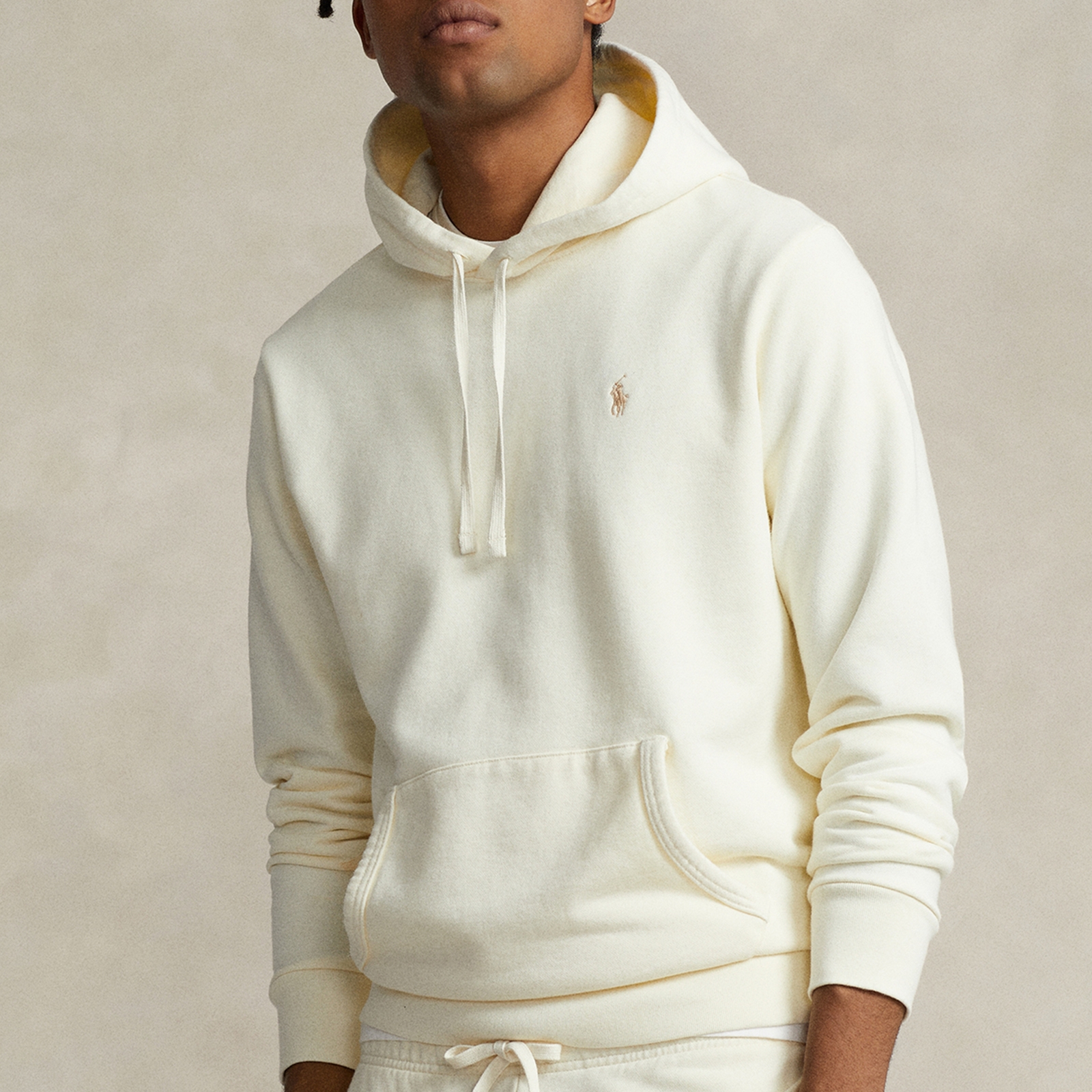 Polo Ralph Lauren Loopback Cotton-Jersey Hoodie - S