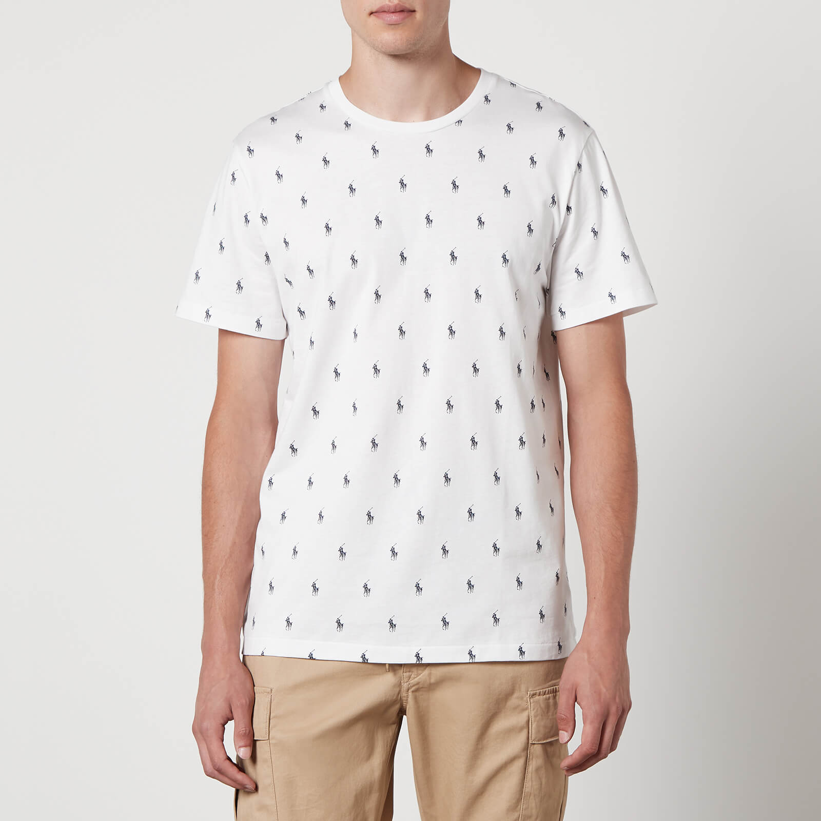 polo ralph lauren logo-print cotton t-shirt - s