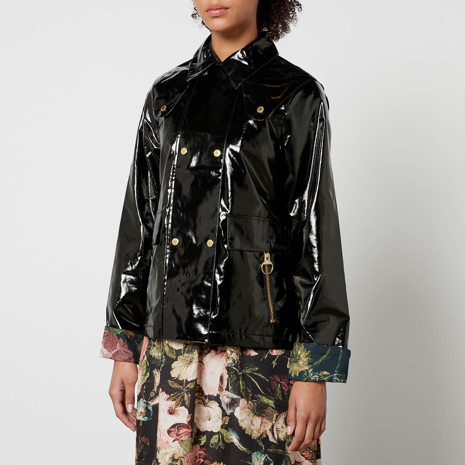 Barbour x House of Hackney Casterton Faux Patent-Leather Jacket