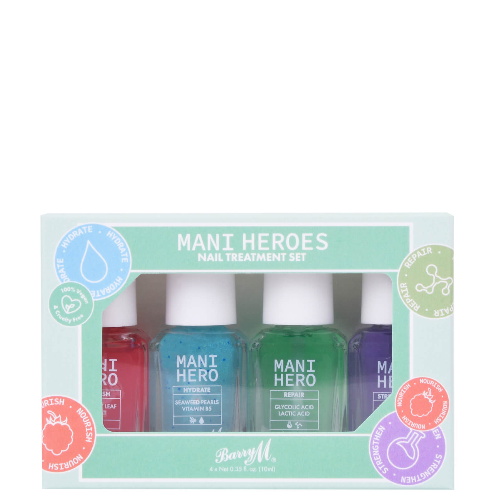 Barry M Cosmetics Mani Heroes Nail Treatment Set