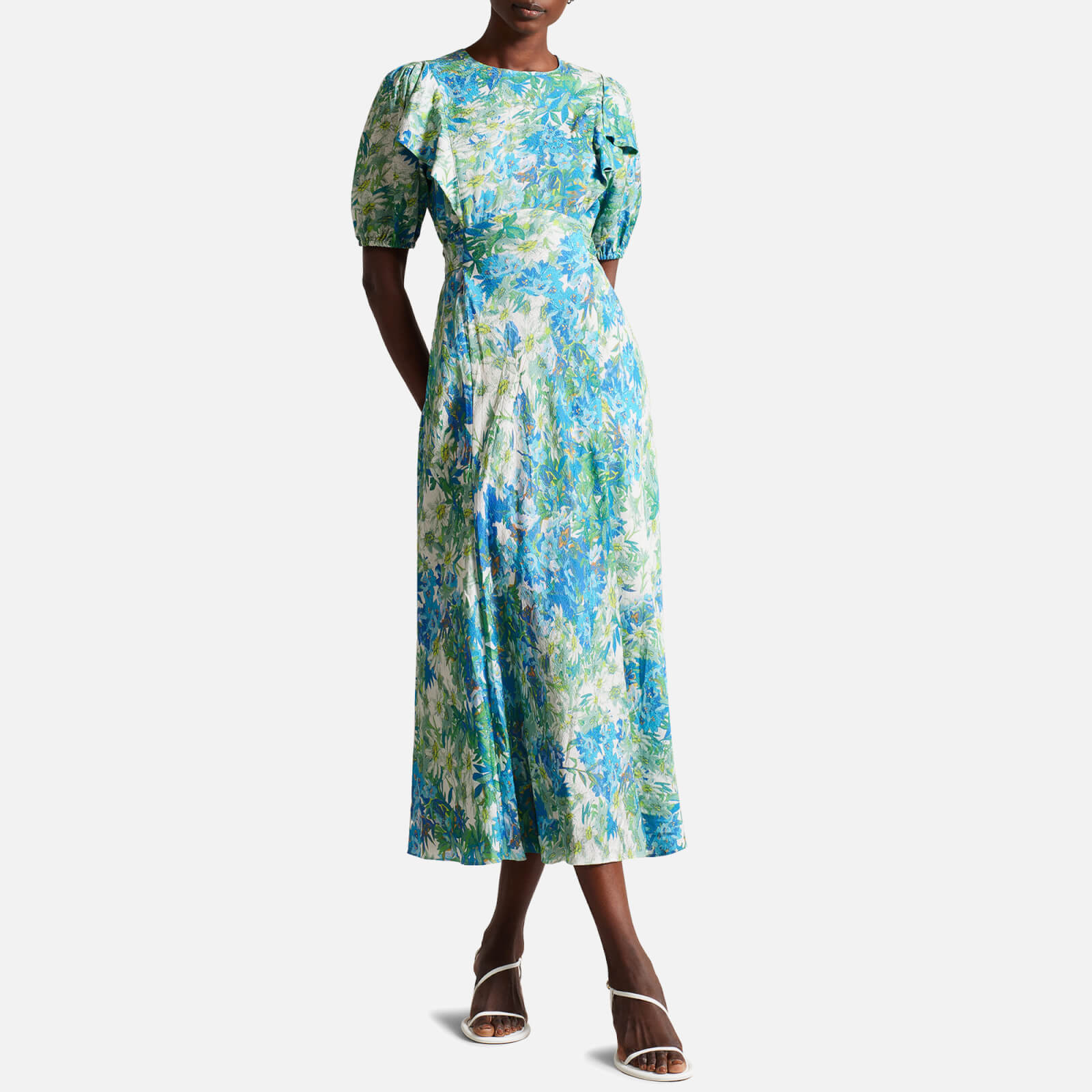 Ted Baker Nicciey Floral-Print Crepe Midi Dress