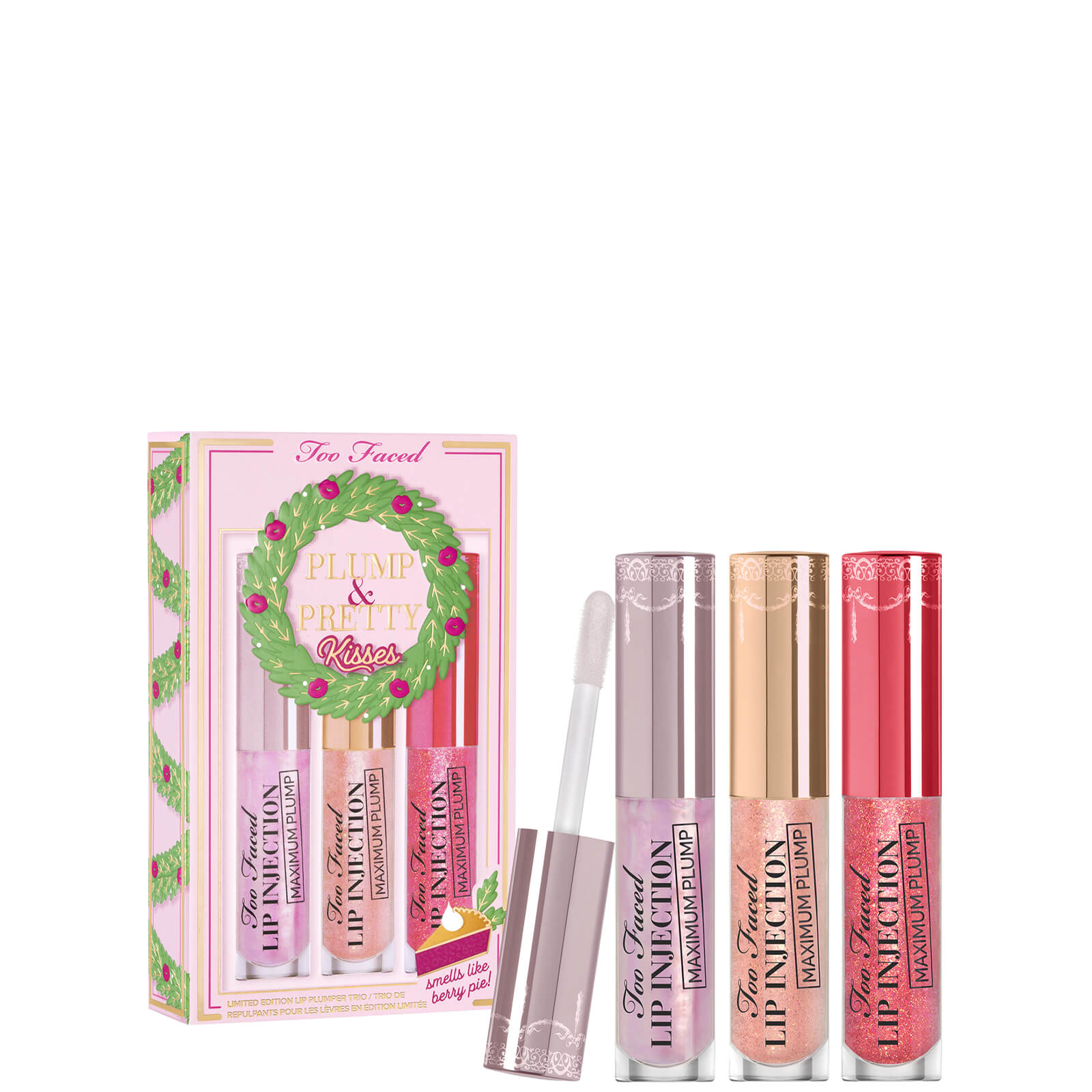 

Too Faced Limited Edition Plump and Pretty Kisses Lip Plumper Trio
