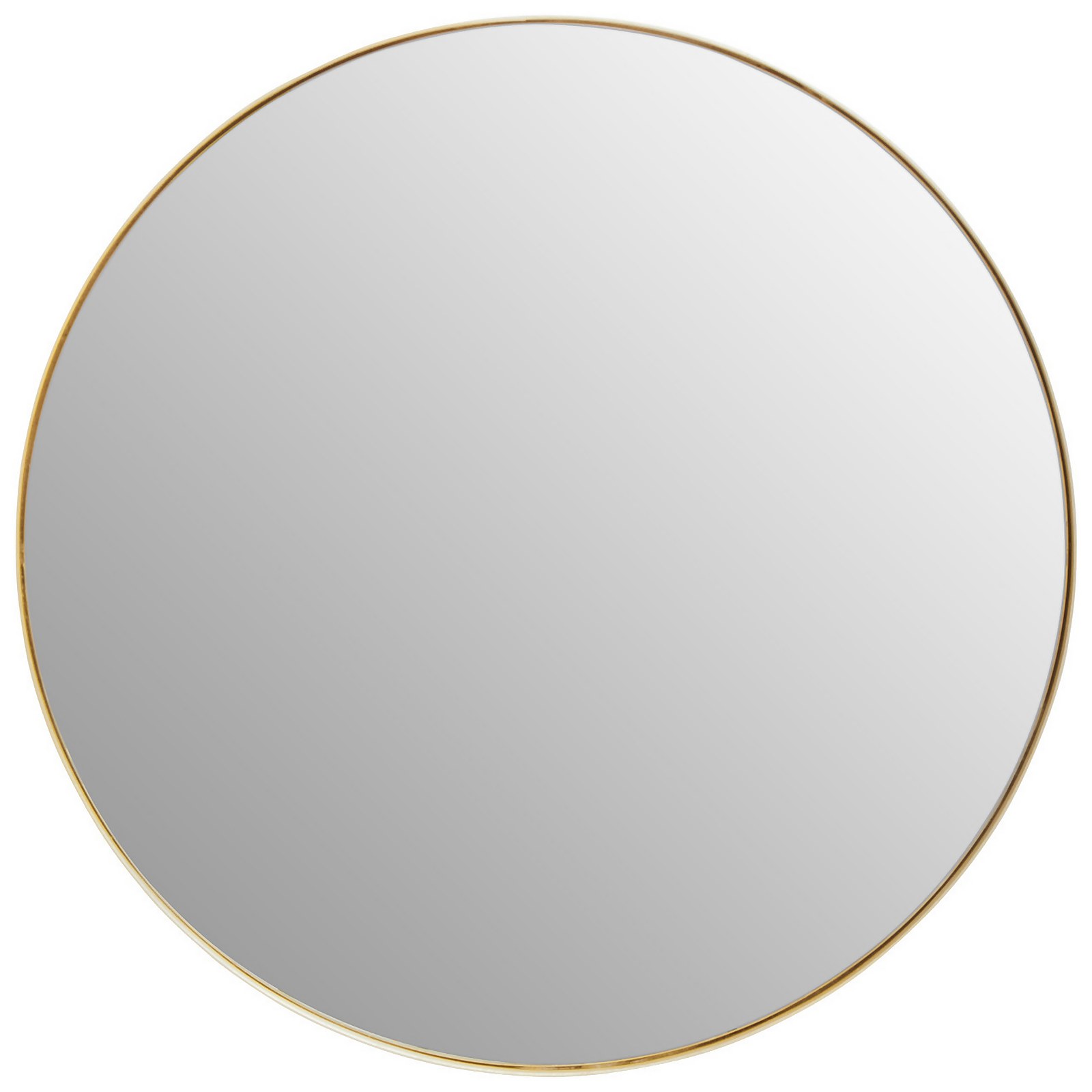Cindy Large Round Wall Mirror - Gold - 70cm
