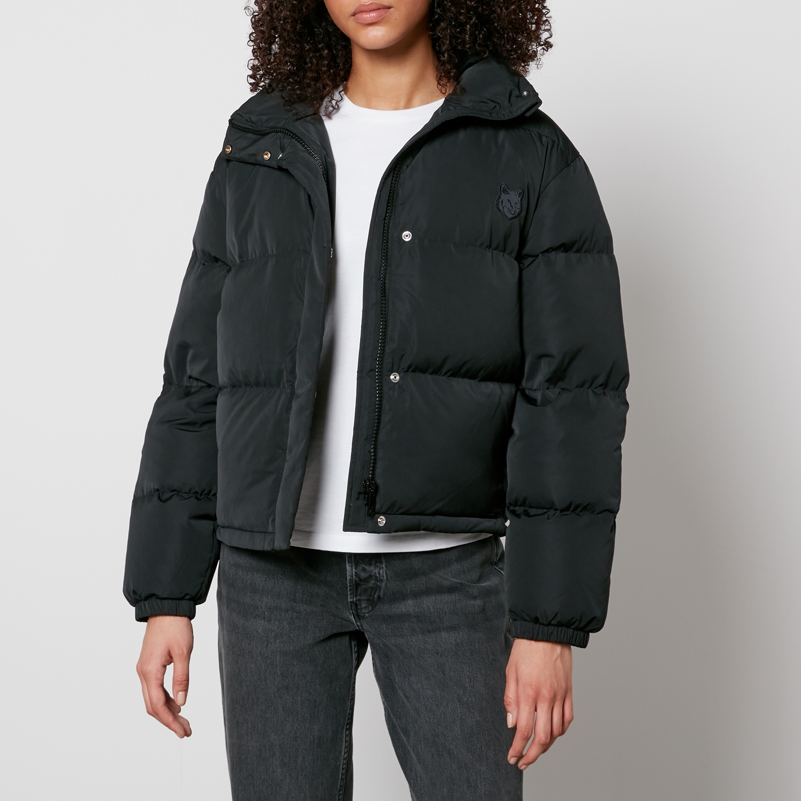 Maison Kitsuné Cropped Nylon Down Jacket - XS