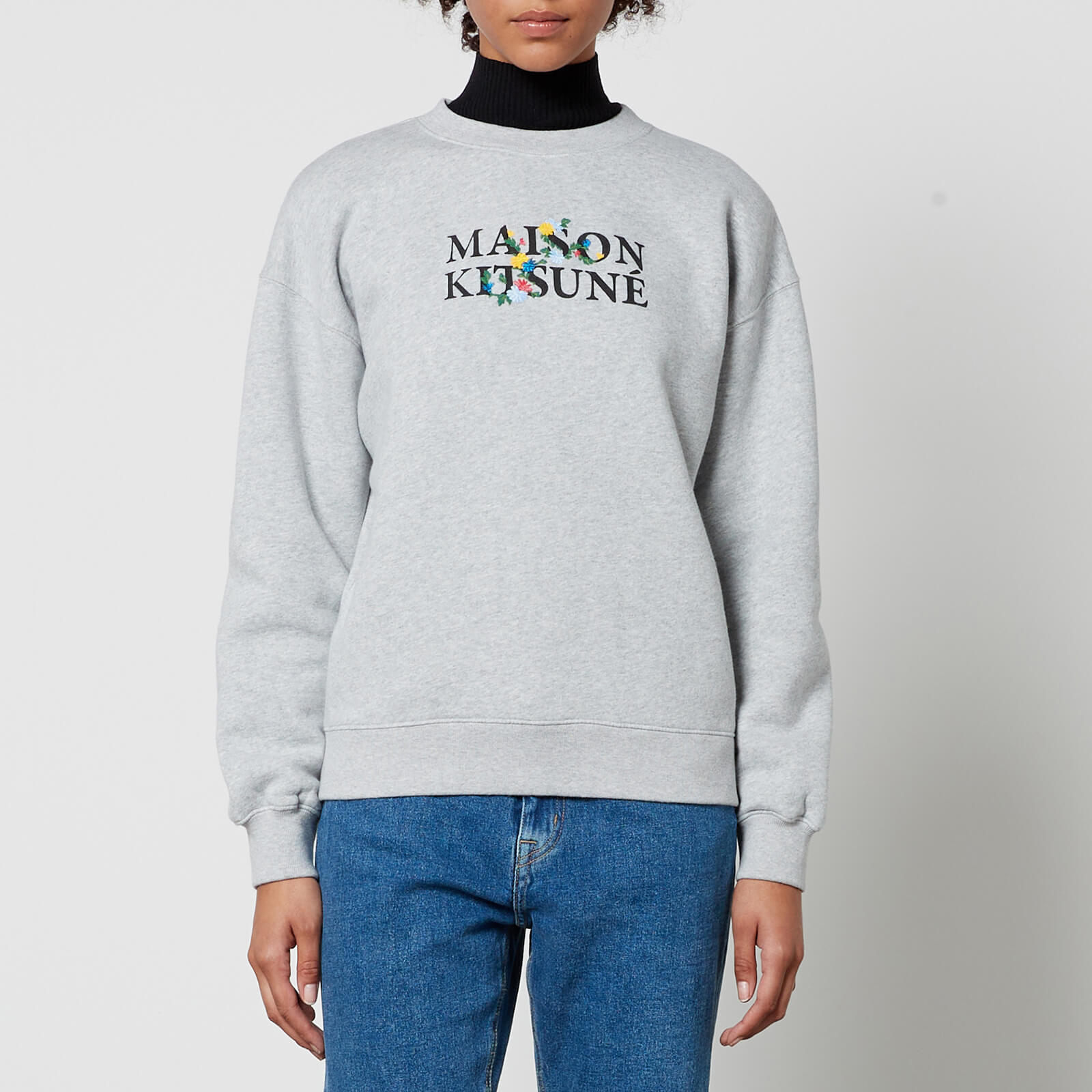 Maison Kitsuné Flowers Comfort Cotton-Jersey Sweatshirt - XS