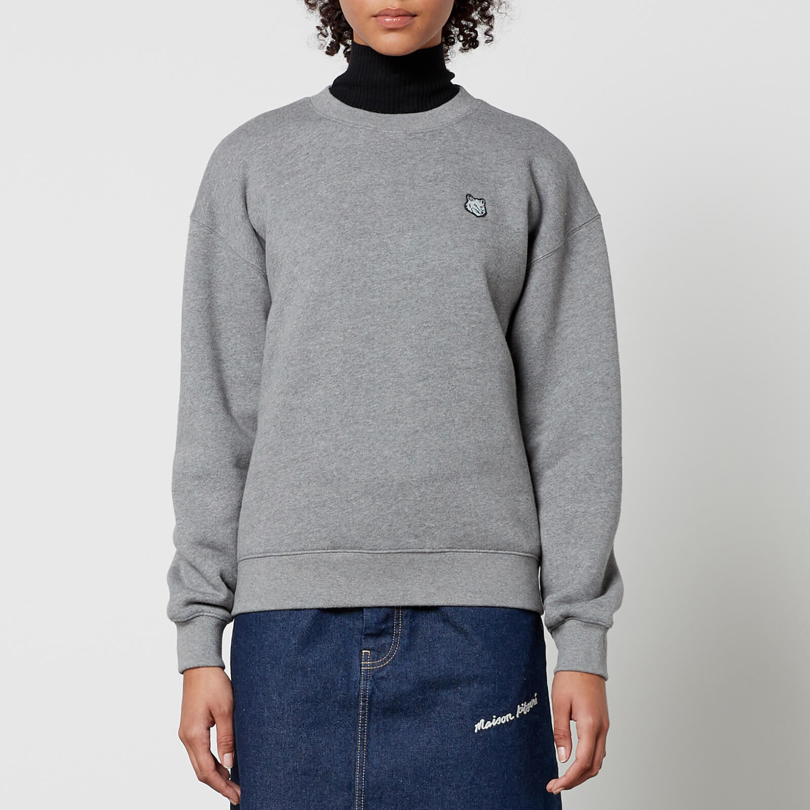 Maison Kitsuné Fox Head Cotton-Jersey Sweatshirt - XS