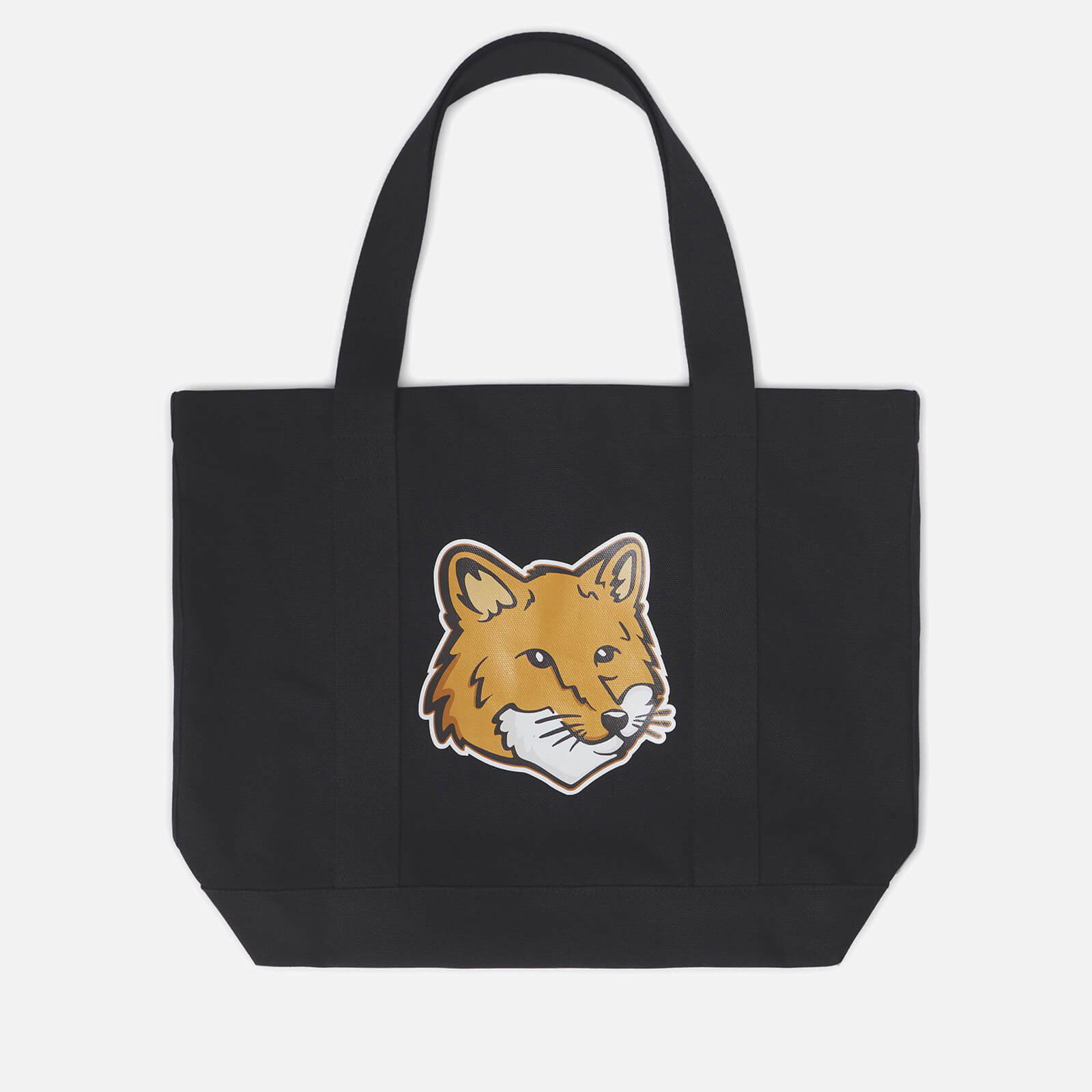 Maison Kitsuné Fox Head Canvas Tote Bag
