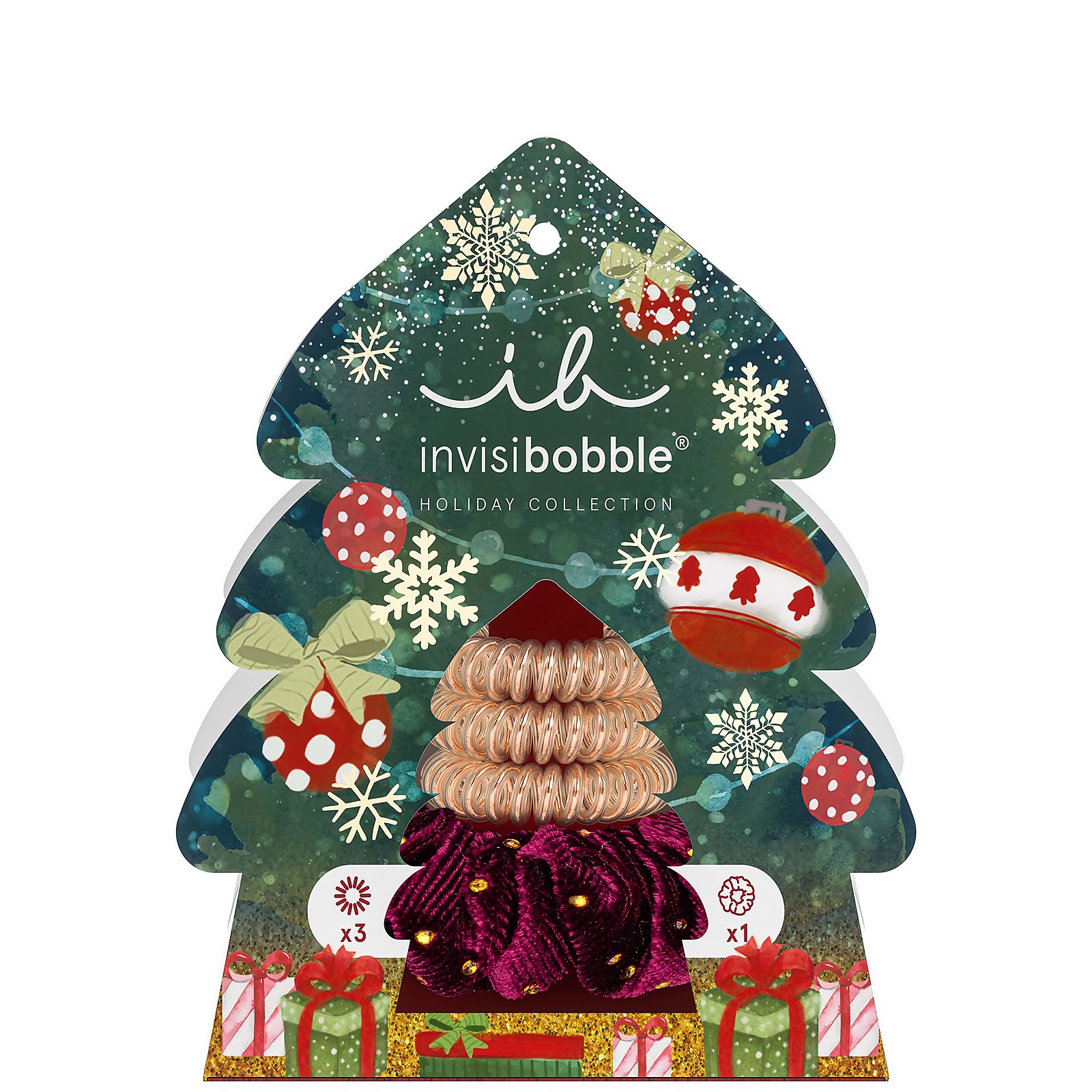 

invisibobble Holidays Good Things Come in Trees Set (Pack of 4)