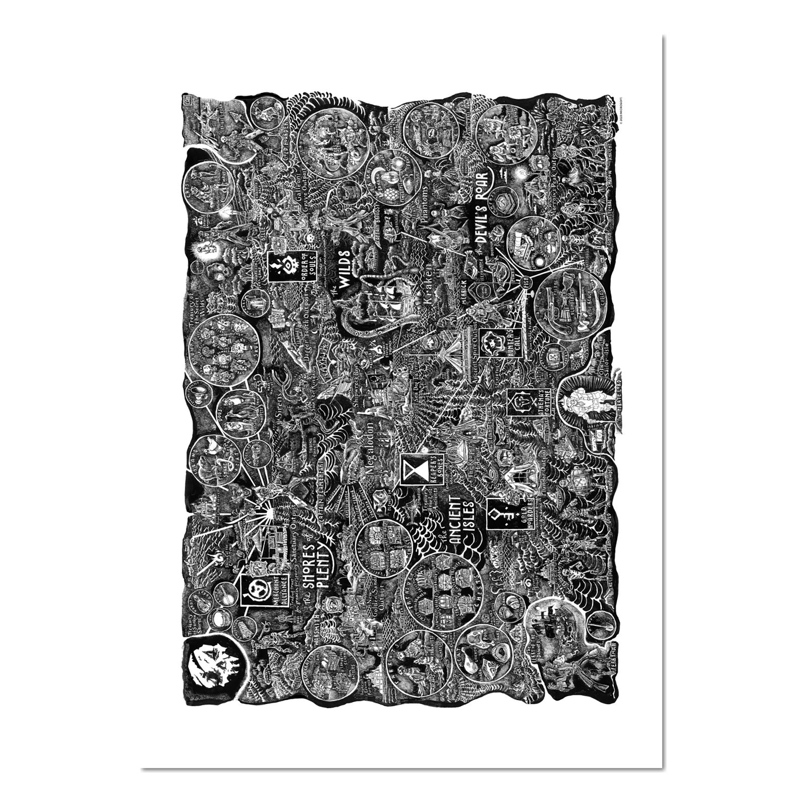 Sea Of Thieves Caroline Harper X SoT Art Print Giclee Art Print - A4 - Print Only