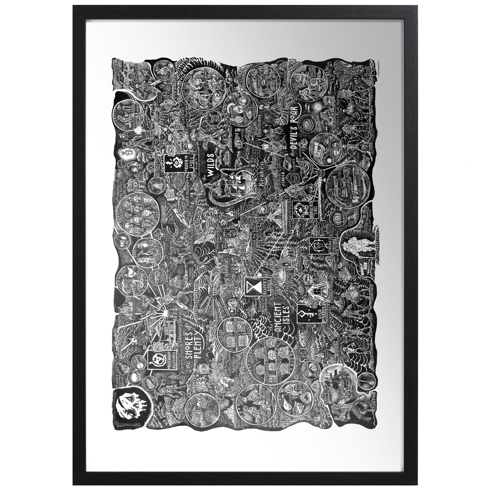 Sea Of Thieves Caroline Harper X SoT Art Print Giclee Art Print - A2 - Black Frame