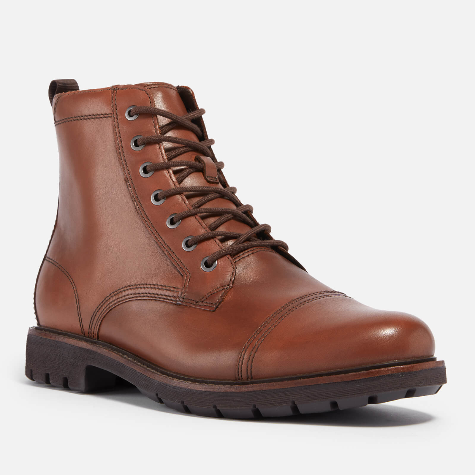 clarks men's batcombe cap leather boots - uk 7