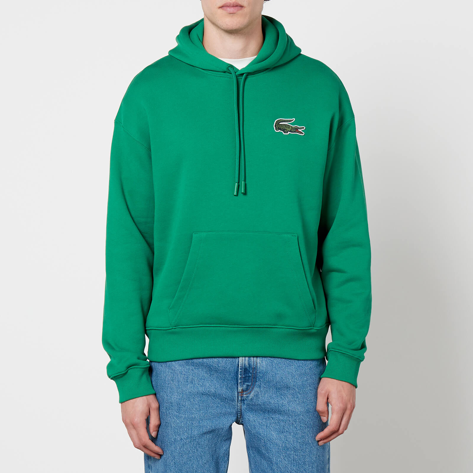 lacoste do croc 80's cotton-jersey hoodie - s