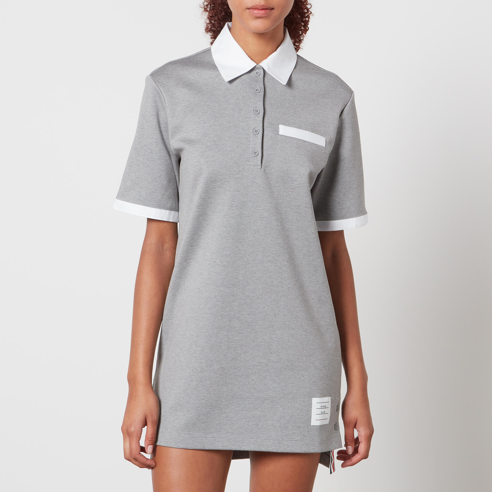 thom browne cotton-jersey rugby dress - it 40/uk 8