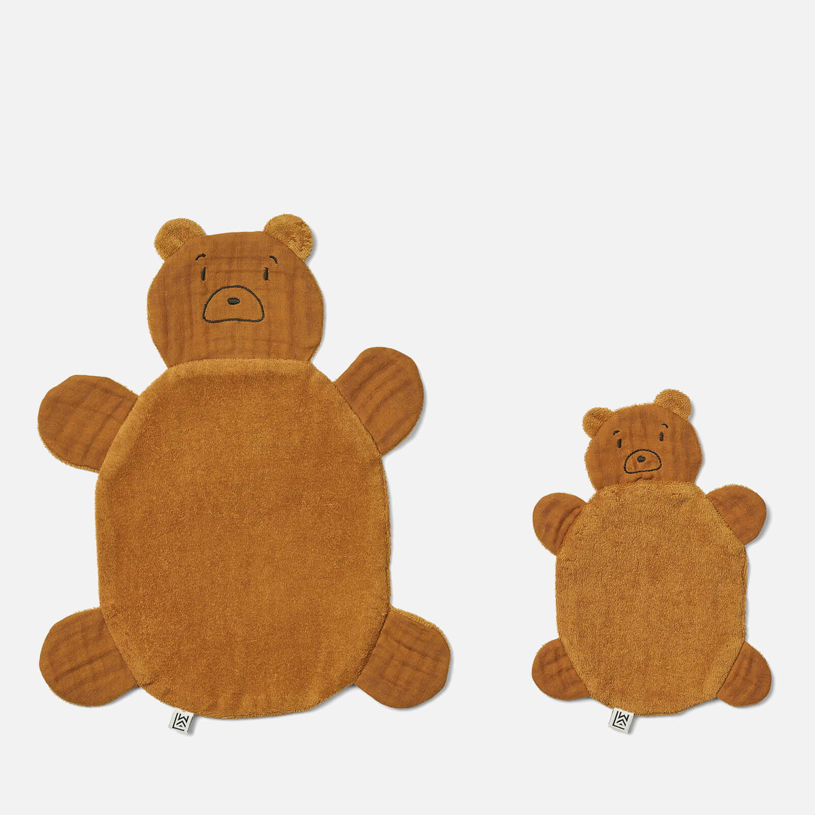 Liewood Janai Cuddle Cloth 2-Pack - Mr Bear/Golden Caramel