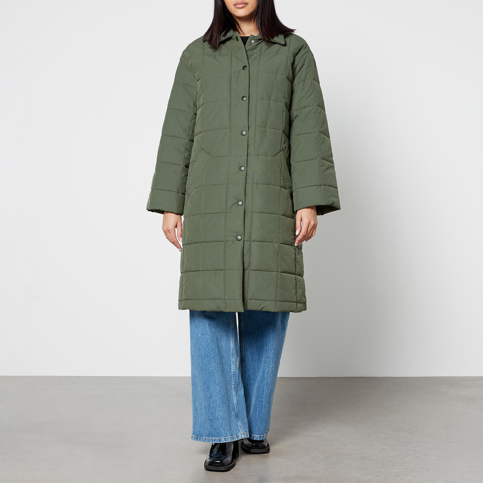 A.P.C. Manteau Marion Quilted Cotton-Blend Coat - FR 38/UK 10
