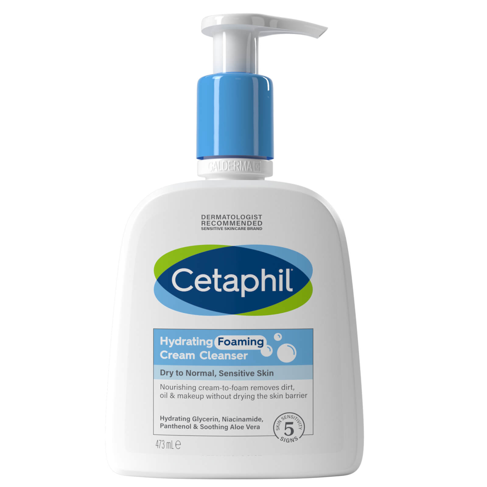 Image of Cetaphil Hydrating Foaming Cream Cleanser Wash 473ml