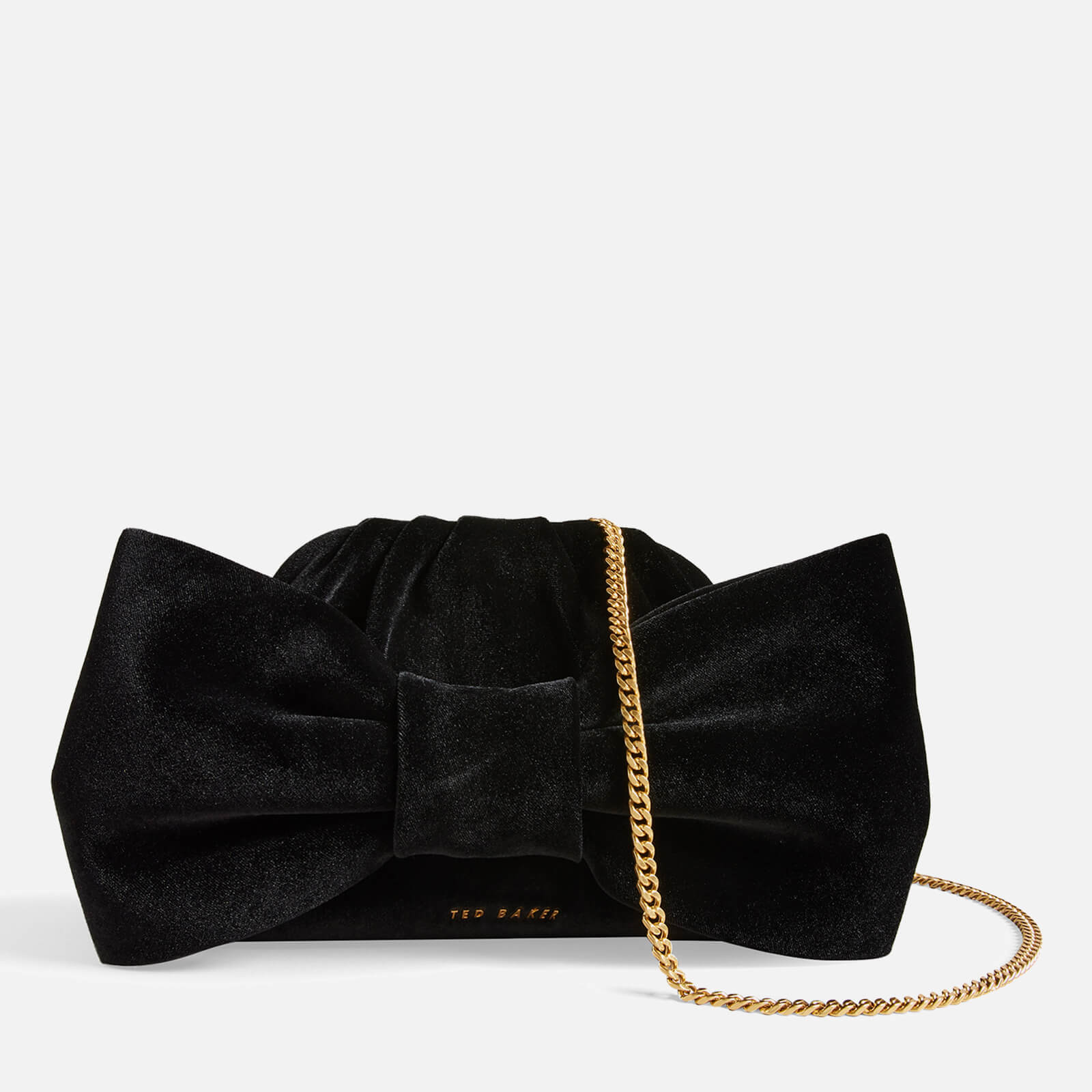 Ted Baker Women's Niasie Velvet Bow Clutch Bag - Black