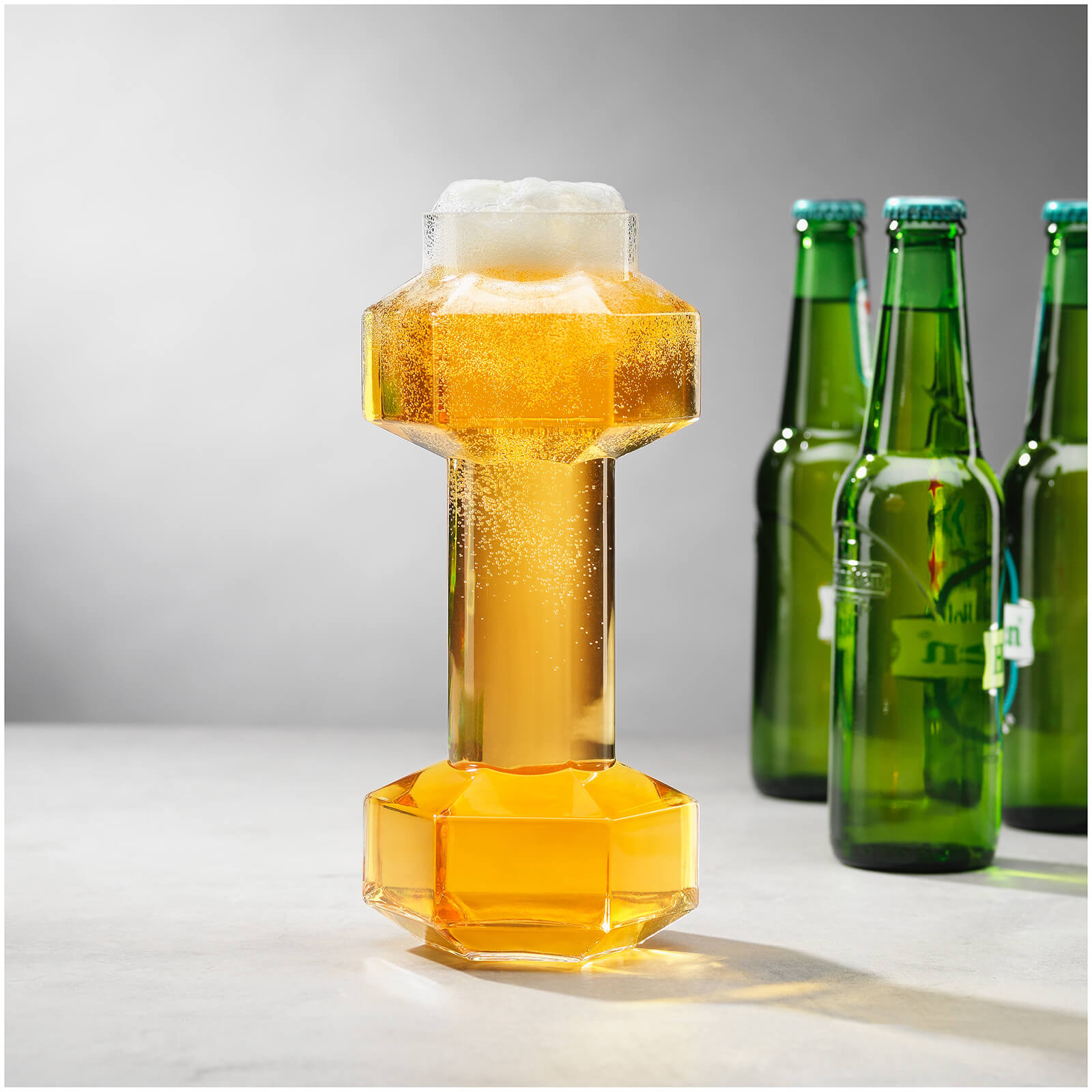 Dumbbell Beer Glass