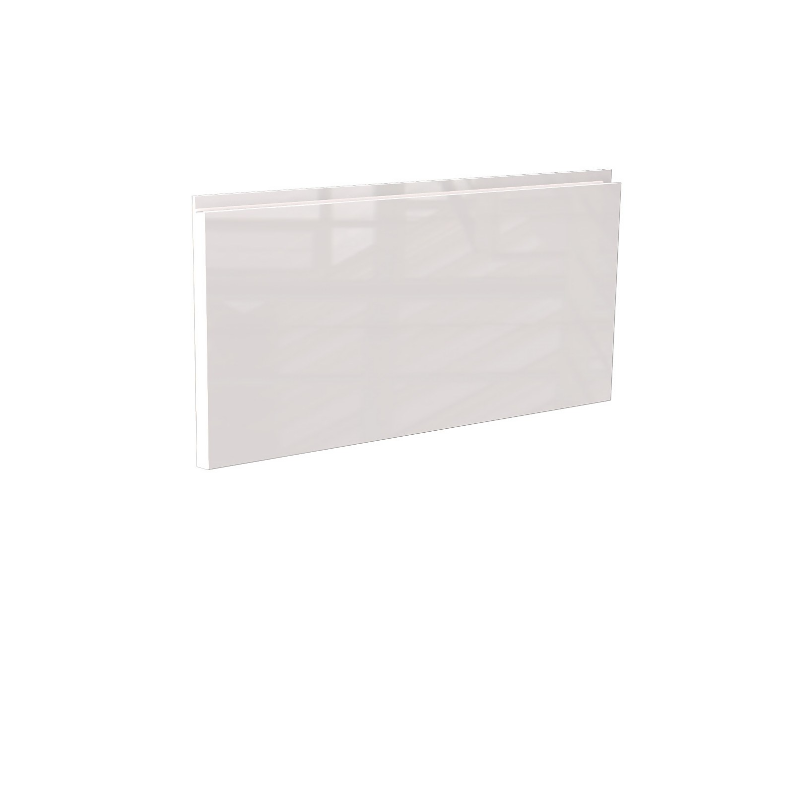 Handleless Kitchen Bridging Door (W)497mm - Gloss White