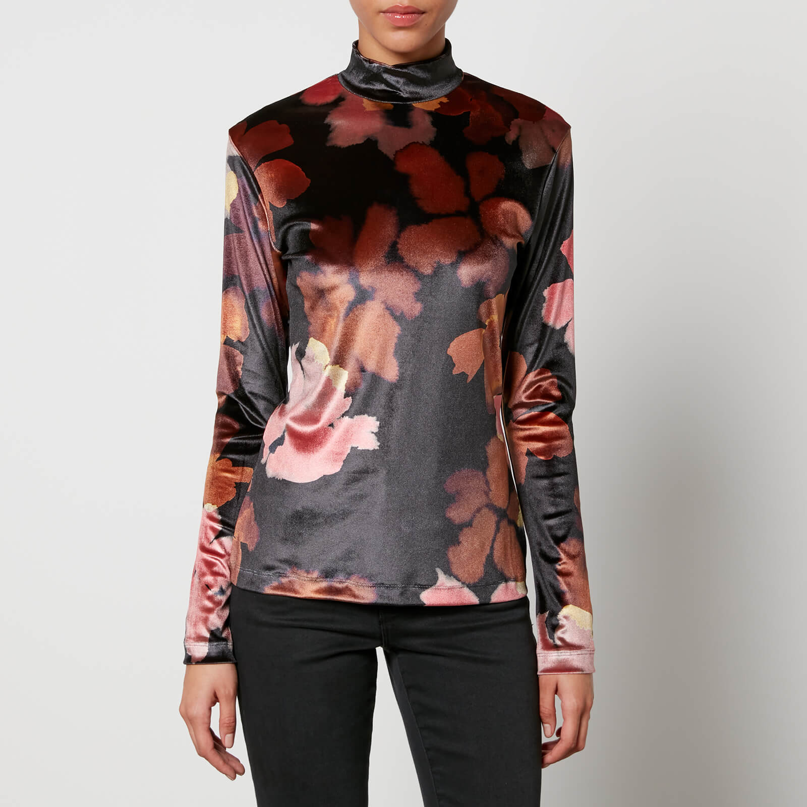 PS Paul Smith Floral-Print Velour Top