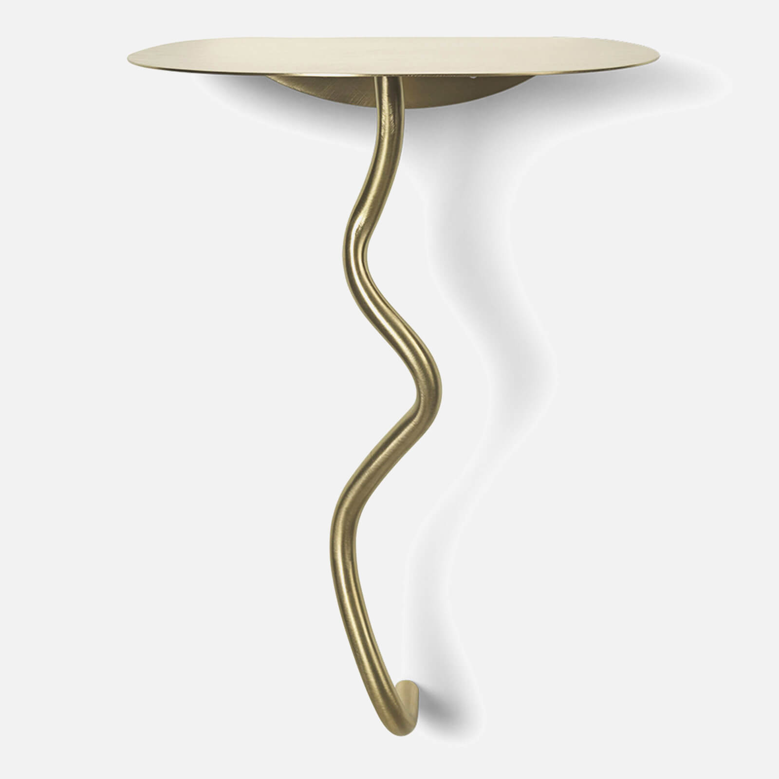 Ferm Living Curvature Wall Table - Brass