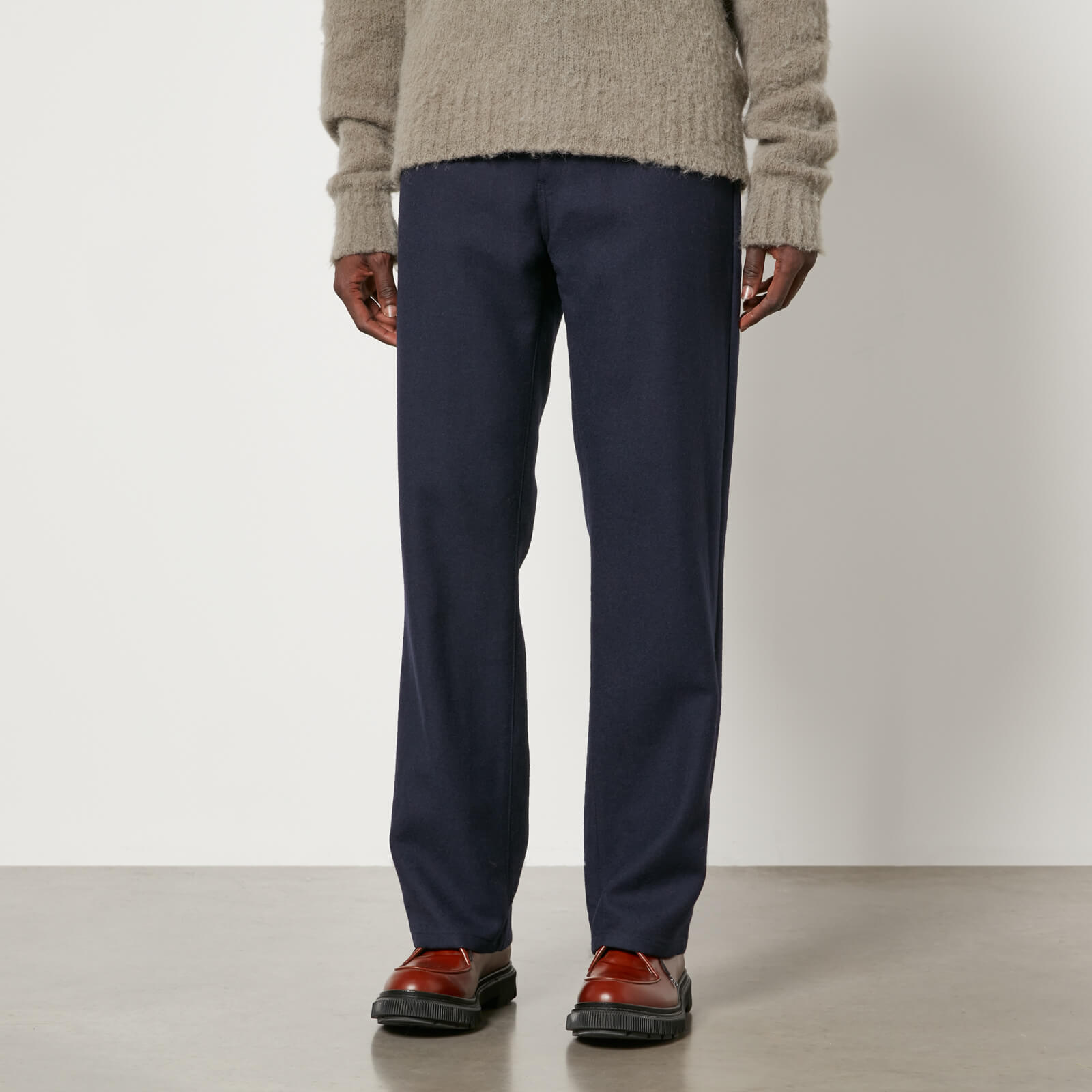 AMI Wool Straight-Leg Trousers - XXL