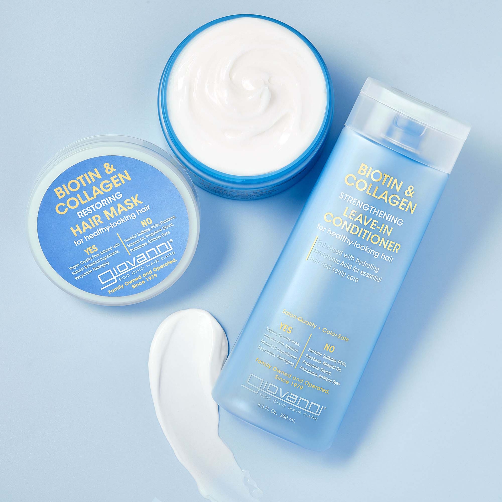 Thumbnail - Giovanni Biotin & Collagen Stärkende Spülung ohne Auswaschen 250 ml