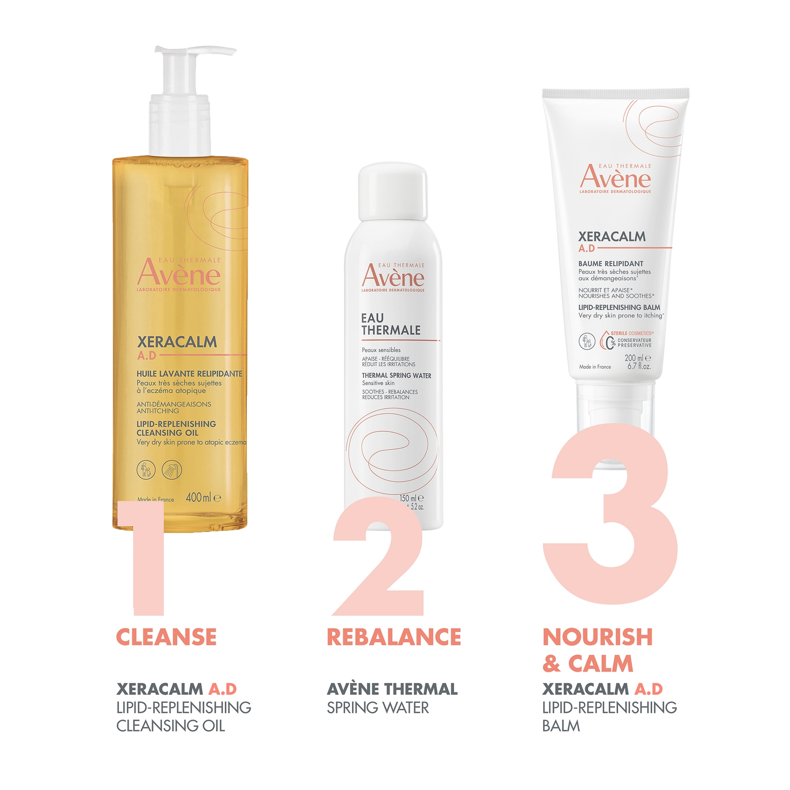 Thumbnail - Avène XeraCalm A.D. Lipid-Replenishing Balm Moisturiser for Dry, Itchy Skin 200ml