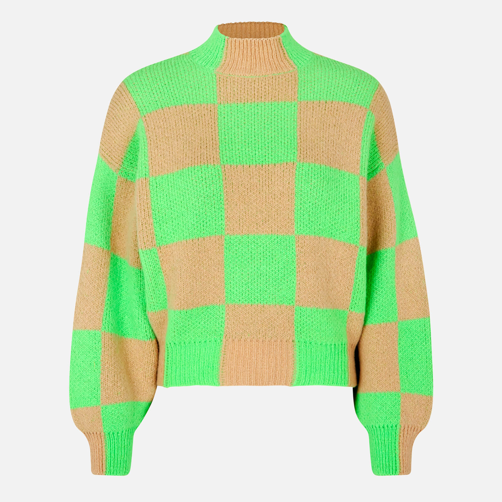 Stine Goya Adonis Checked Intarsia-Knit Jumper - XS