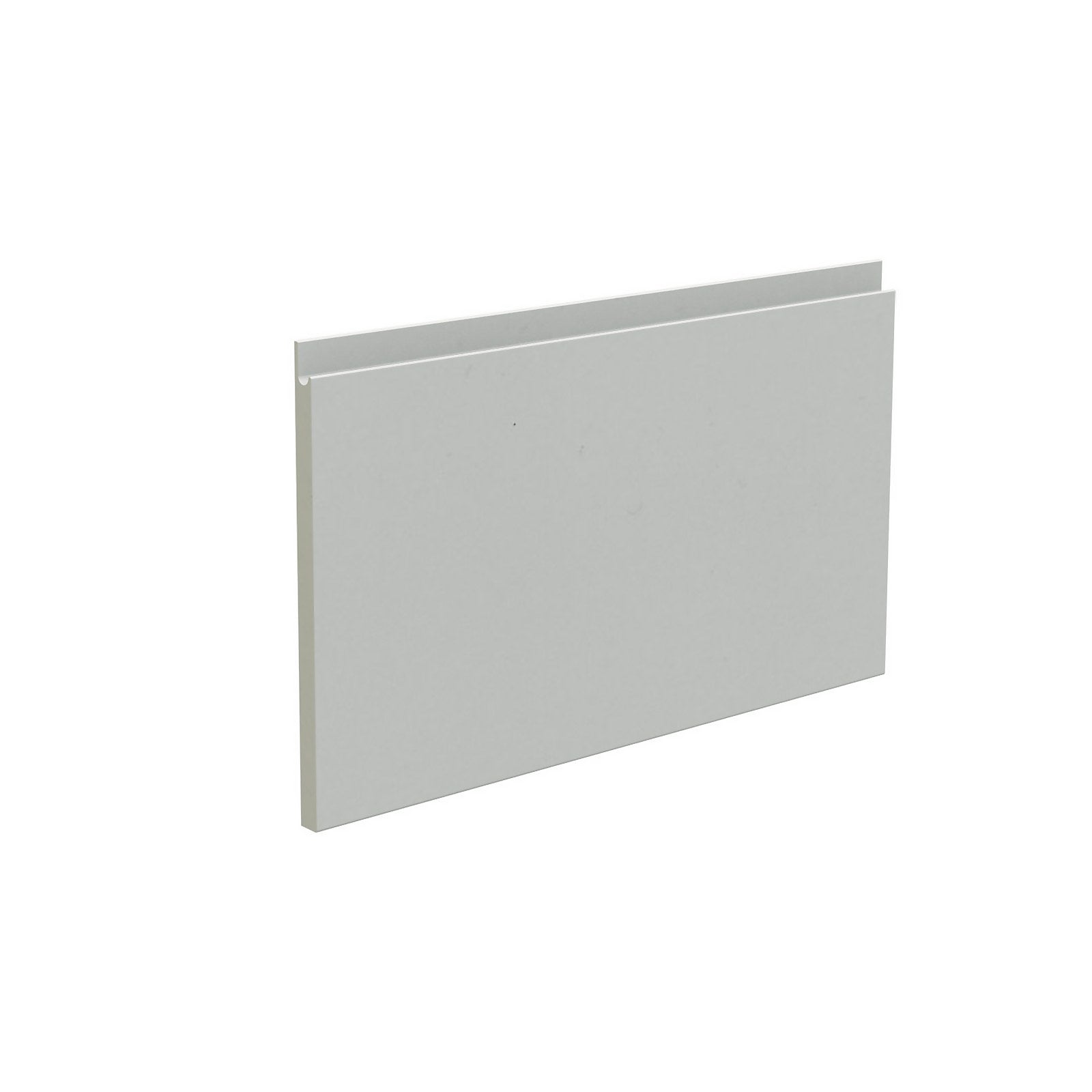 Handleless Kitchen Pan Drawer Front (W)597mm - Matt Light Grey thumbnail