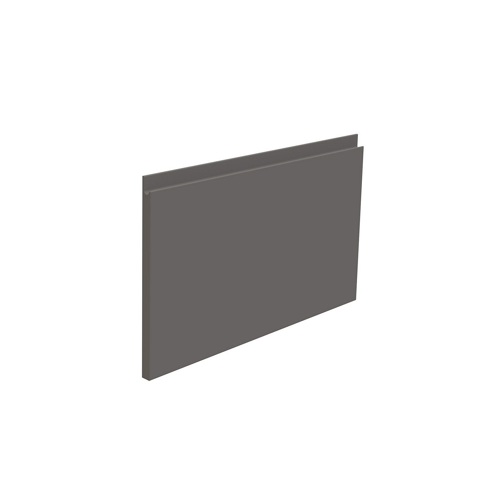 Handleless Kitchen Pan Drawer Front (W)597mm - Matt Dark Grey thumbnail