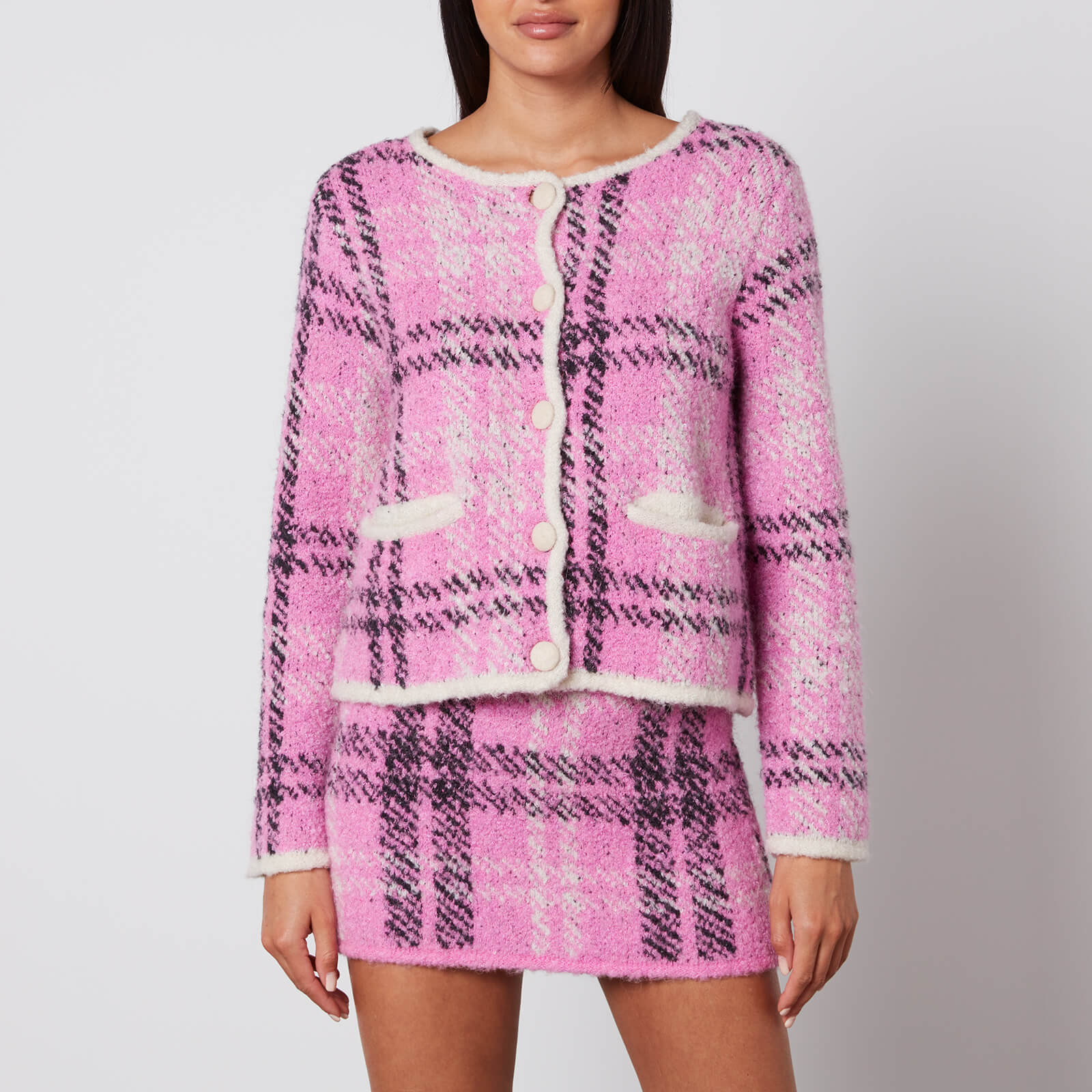 Kitri Winnie Boucle Knit Cardigan - XS