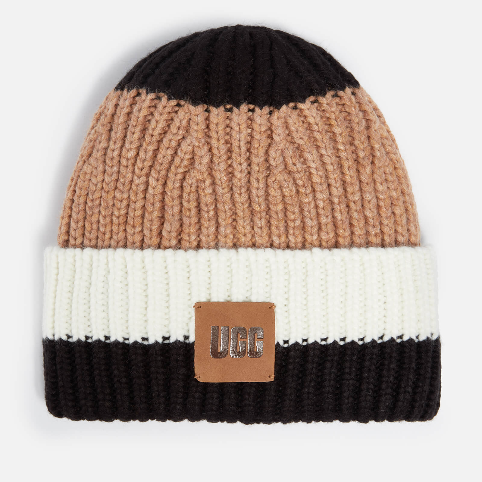 UGG Women's Airy Knit Ribbed Beanie - Chestnut Multi