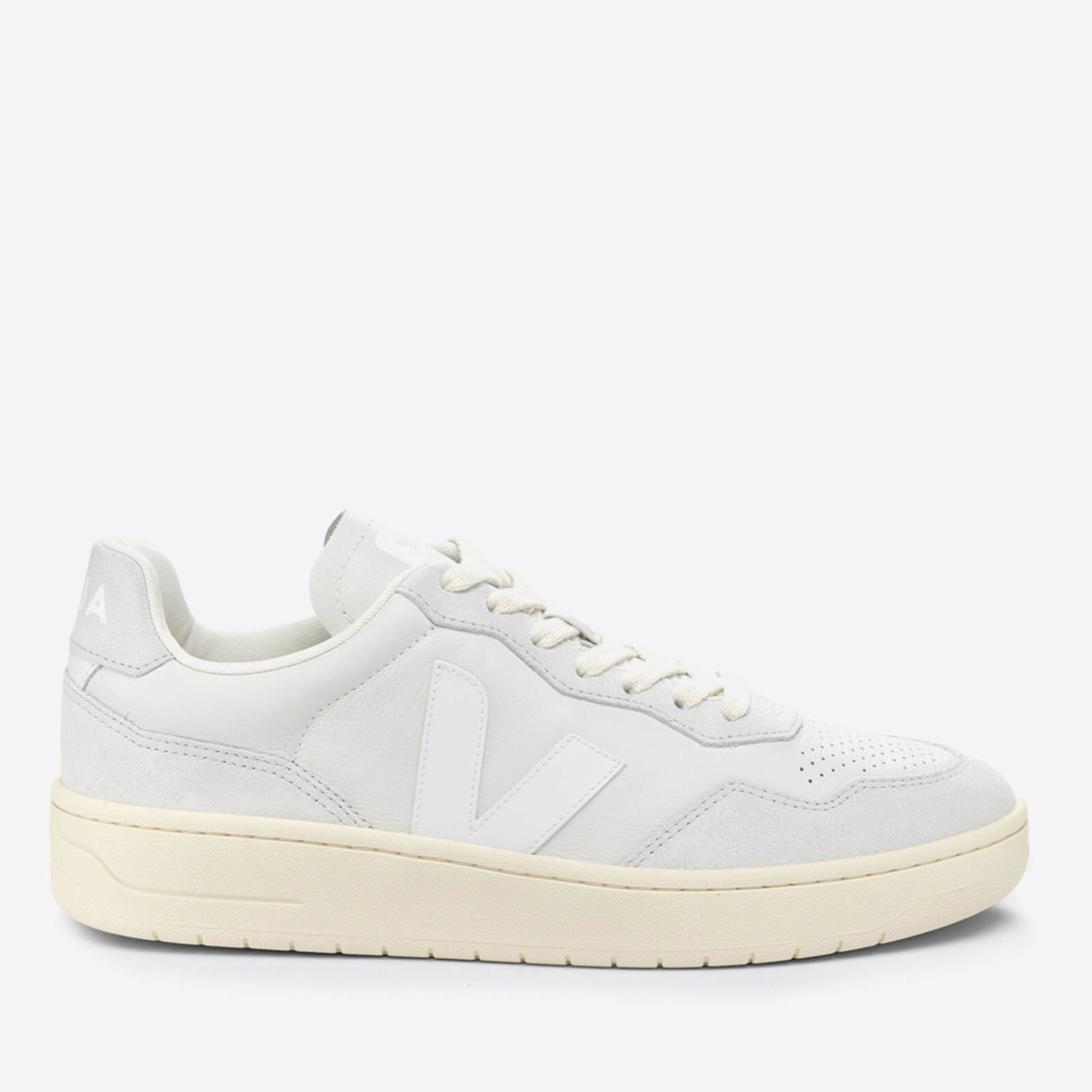 Veja Women’s V-90 Bastille Leather and Suede Trainers