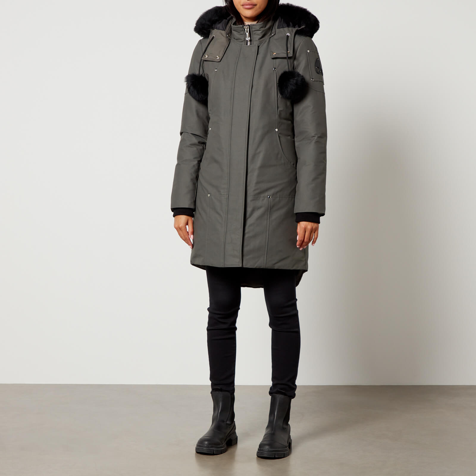 moose knuckles stirling cotton and nylon parka - m