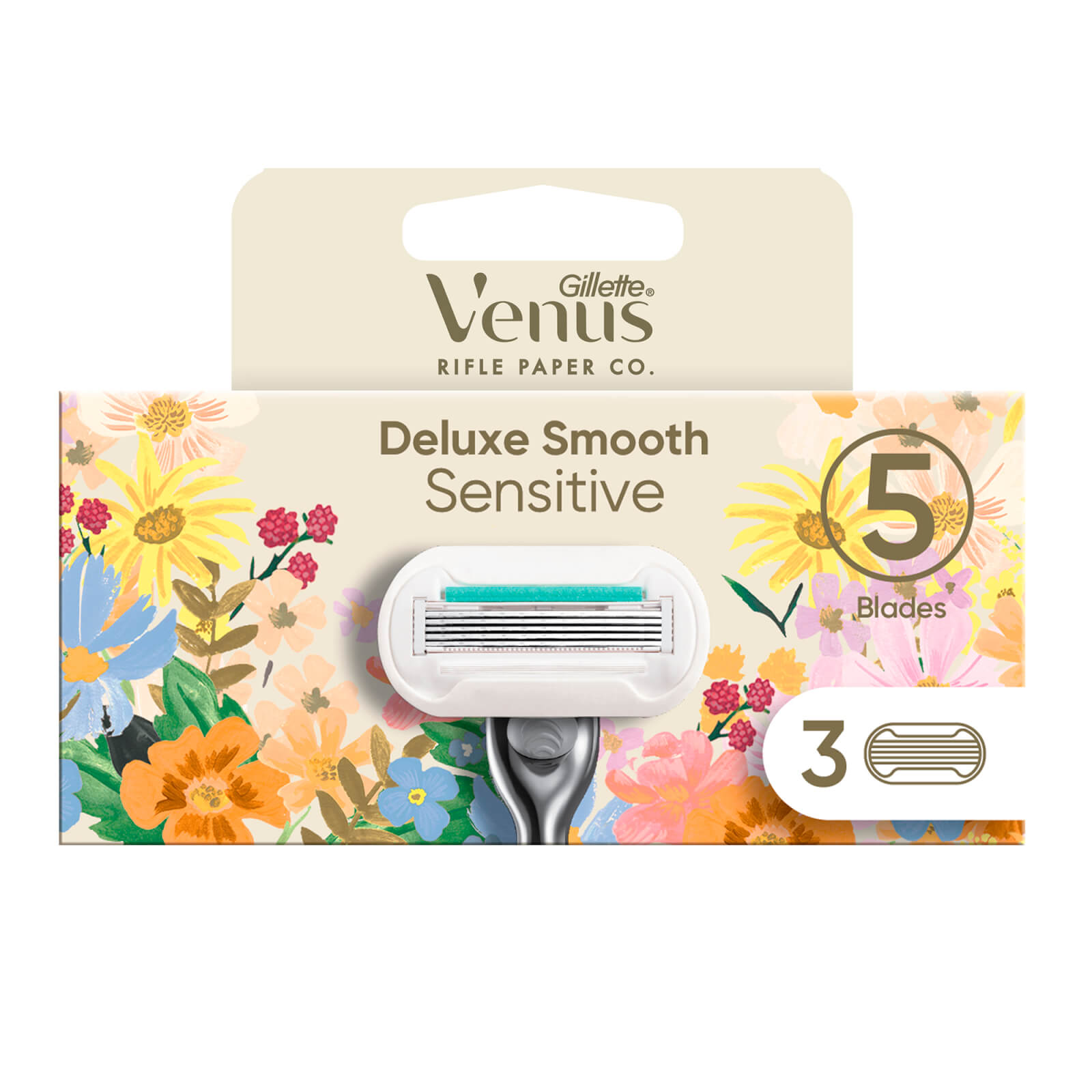 Gillette Venus Sensitive Smoooth Deluxe Blades 3ct - Exclusive Rifle Edition
