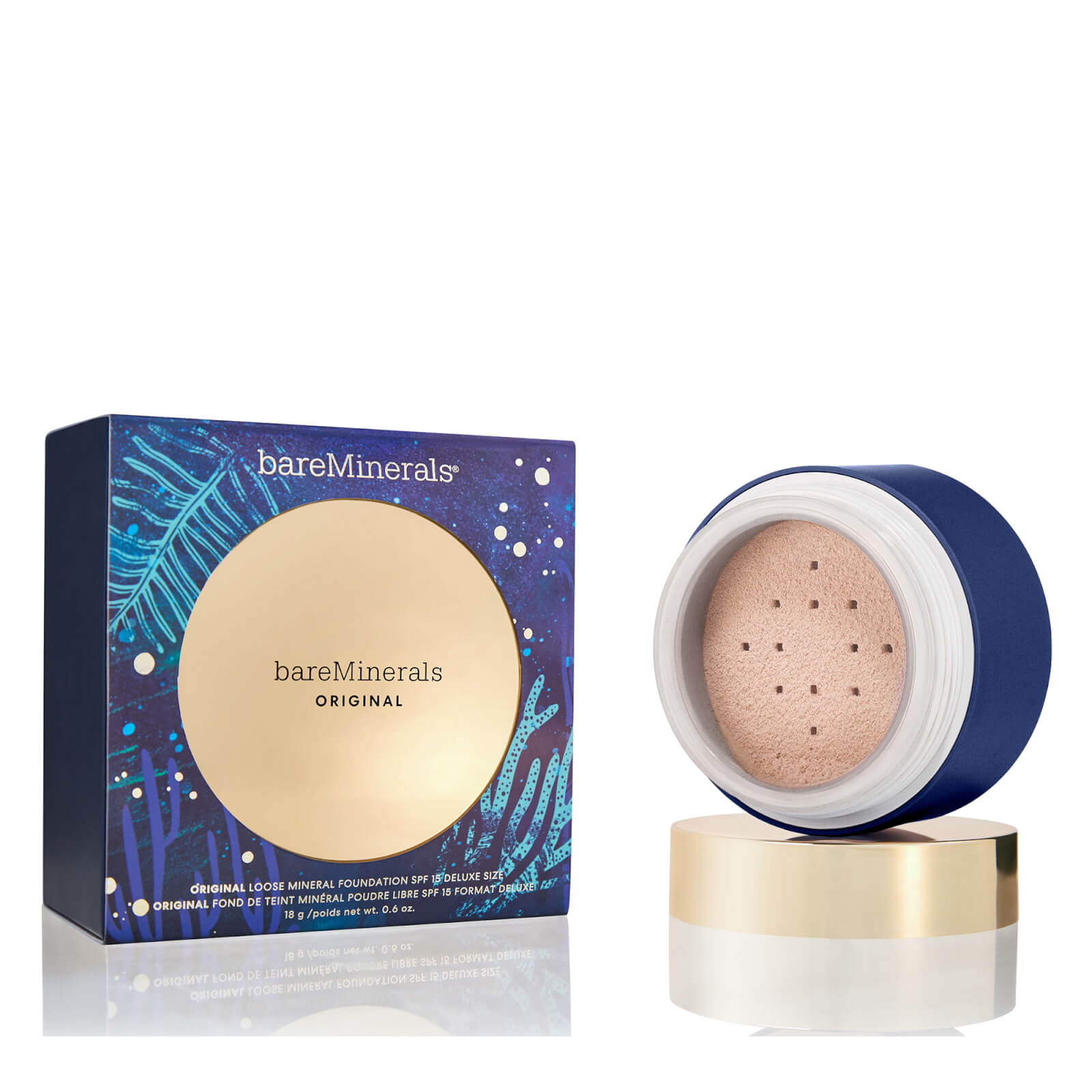 BAREMINERALS HOLIDAY 2023 DELUXE ORIGINAL LOOSE FOUNDATION 18G (VARIOUS SHADES) - FAIRLY MEDIUM
