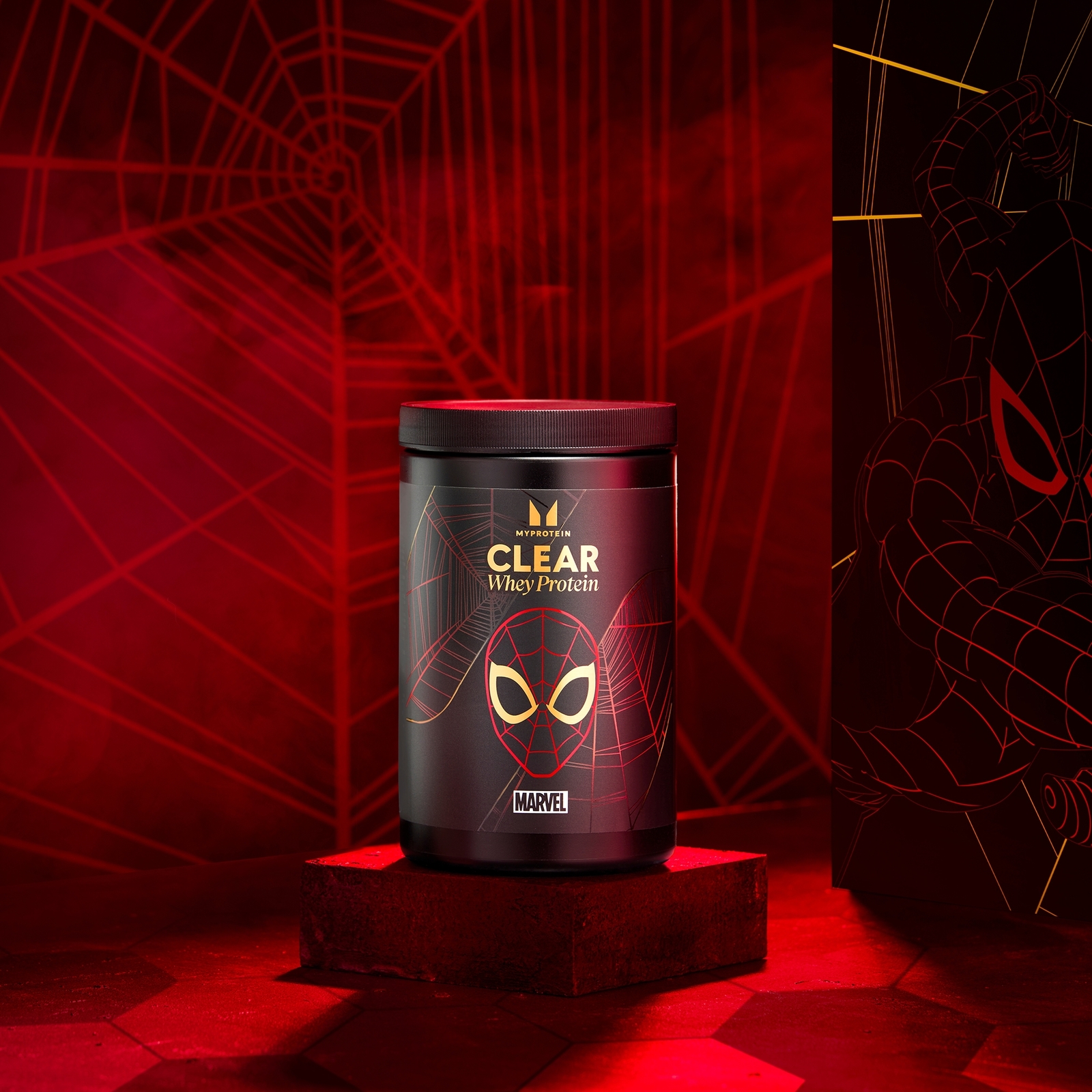 Clear Whey Protein – MARVEL - 20Portionen - Spider-Man - Raspberry & Strawberry