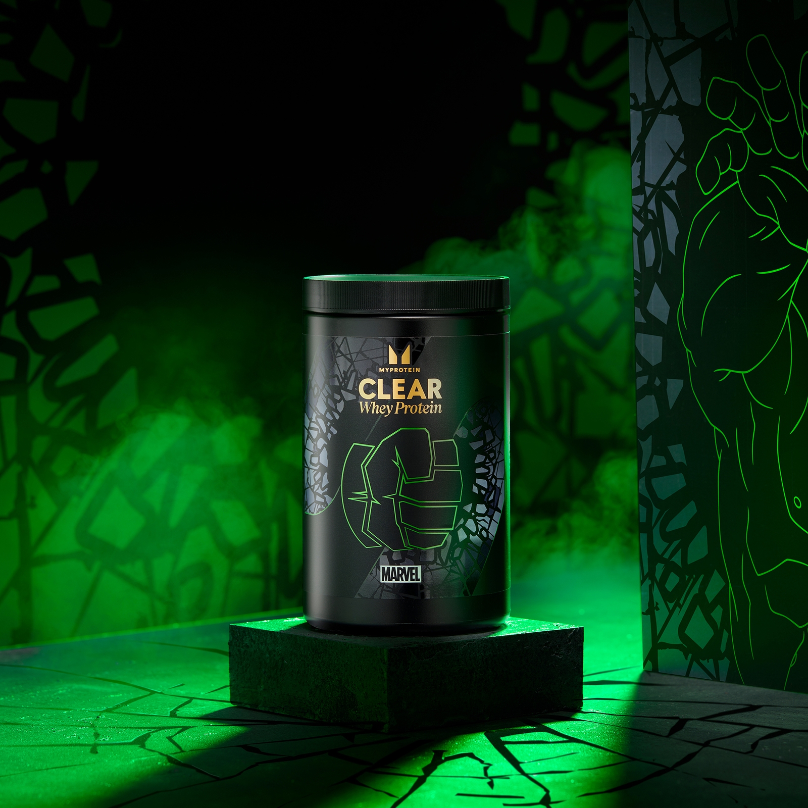 Clear Whey Protein – MARVEL - 20Portionen - Hulk - Green Plum & Kiwi