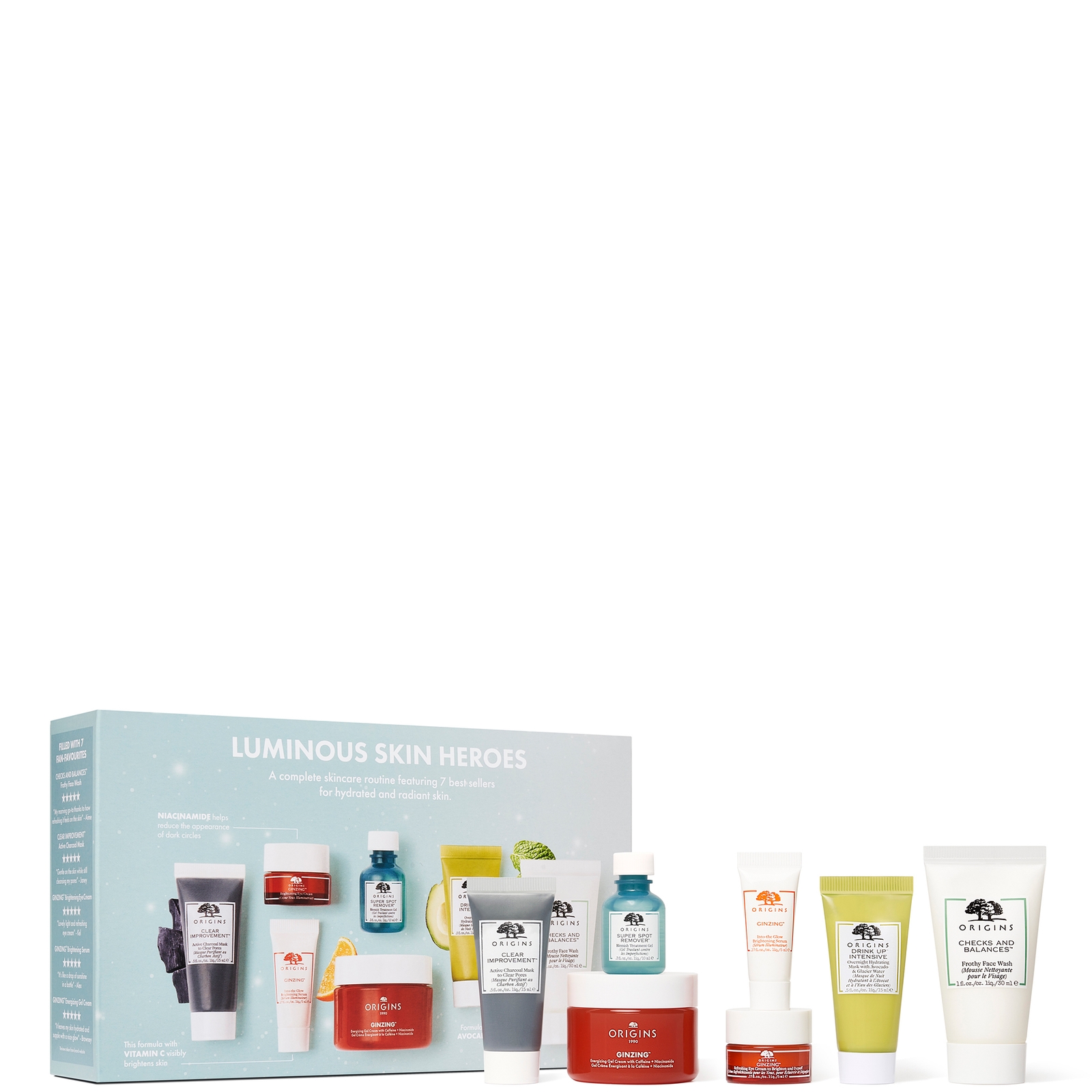 

Origins Bestseller Luminous Skin Heroes Set
