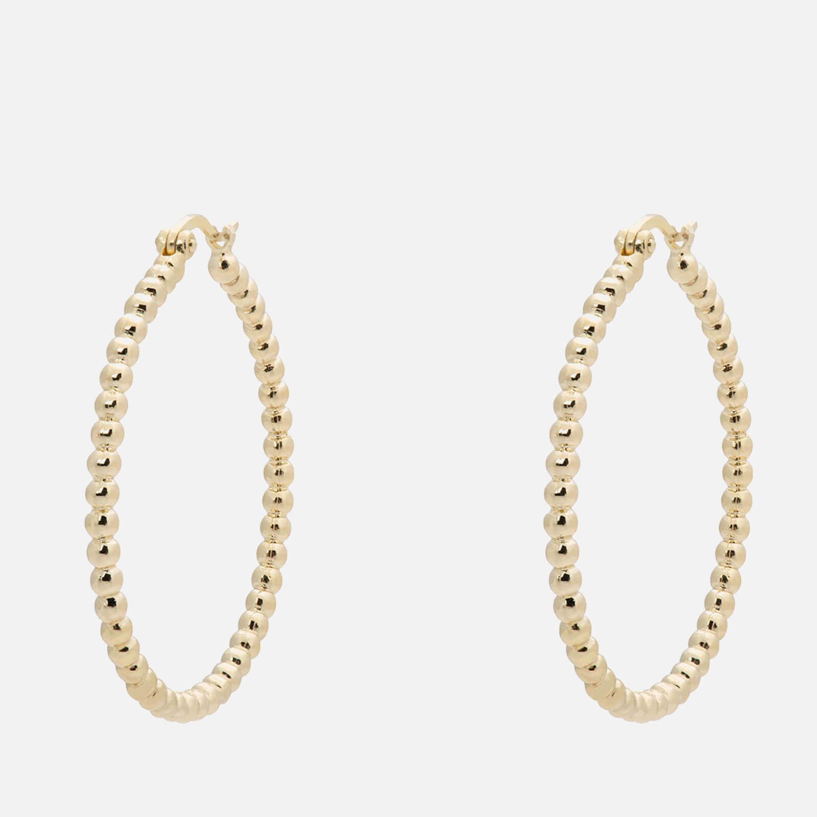 Image of anna + nina Solstice Gold-Plated Big Hoop Earrings