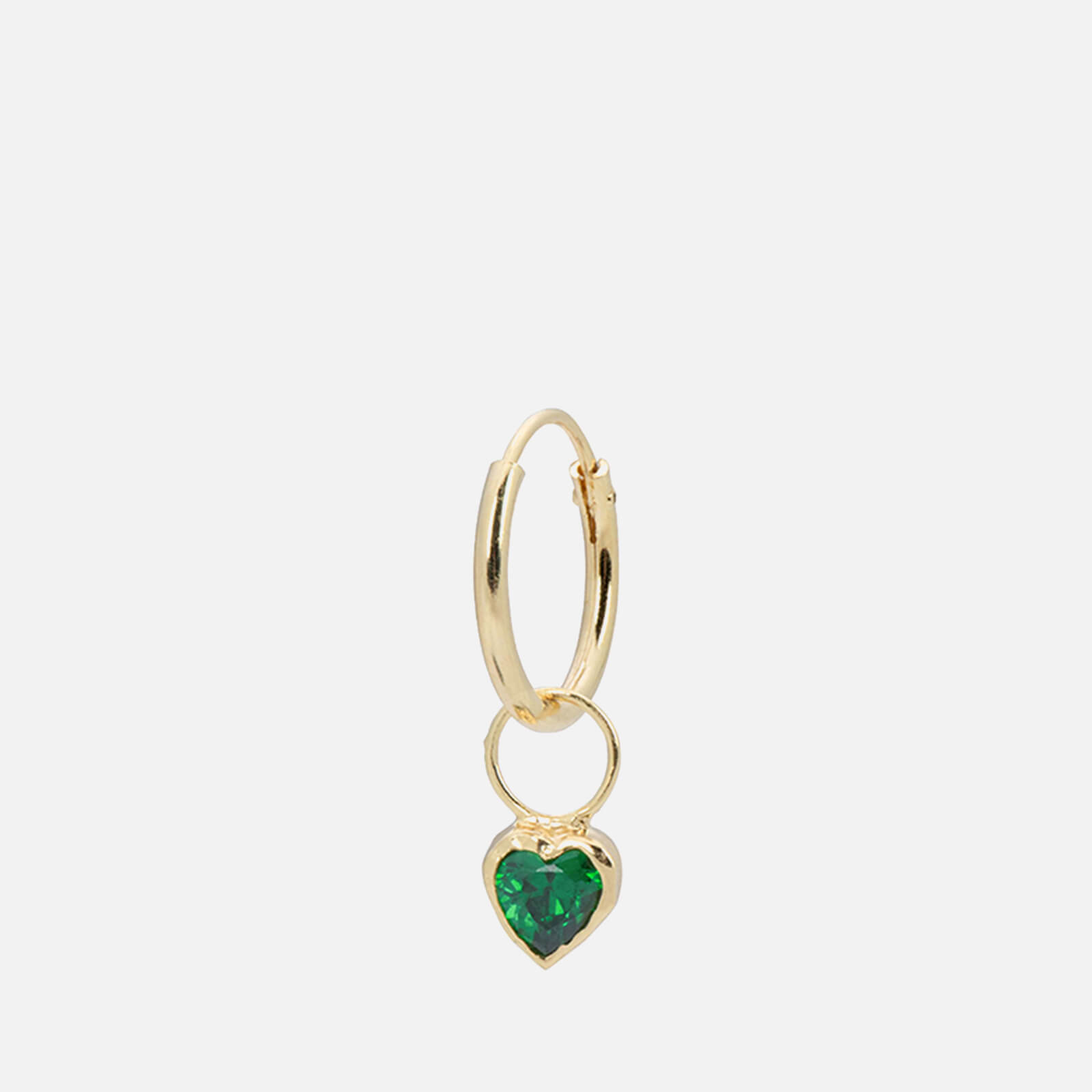 Image of anna + nina Chunky Heart 14-K Gold Plated Single Earring