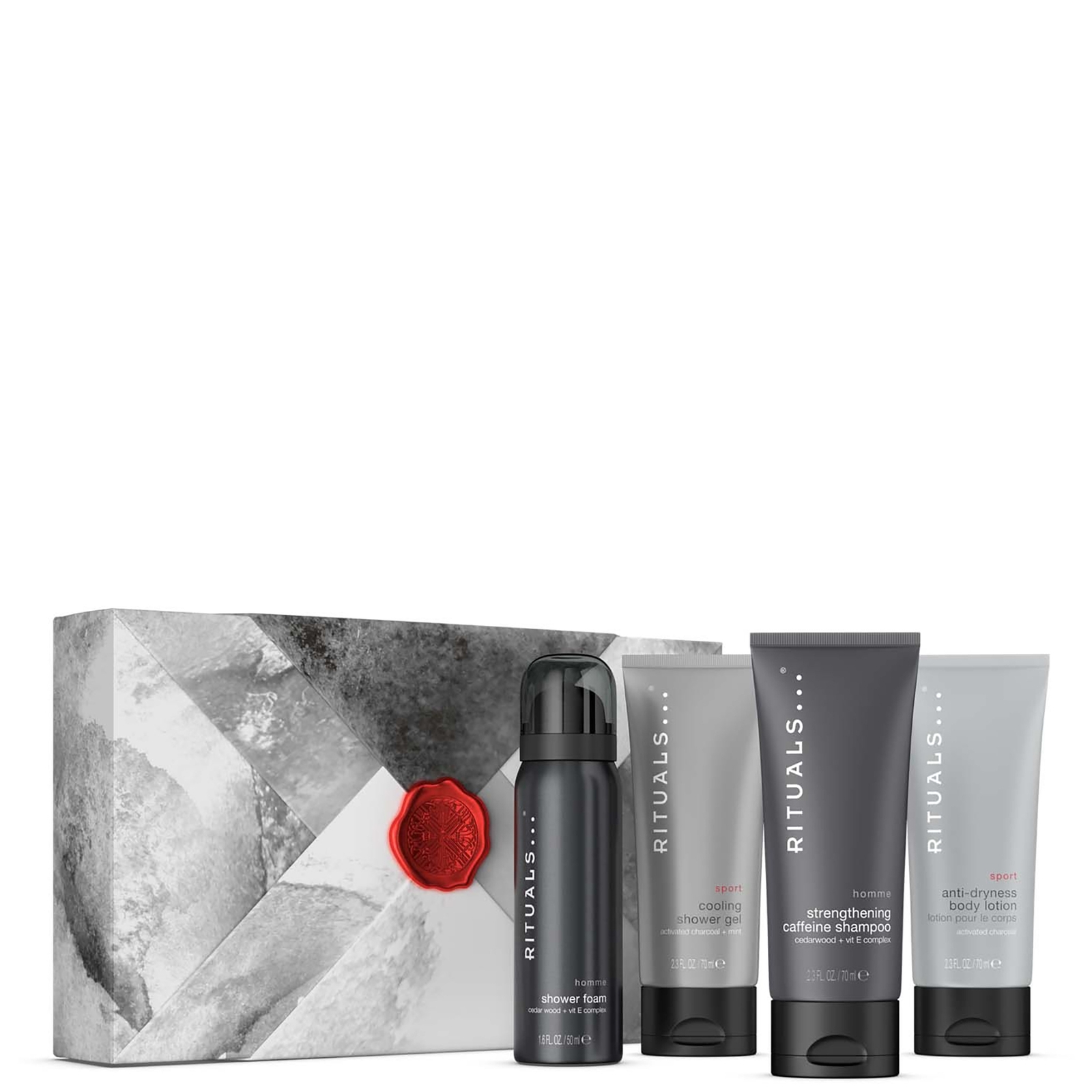 Image of Rituals Homme & Sport Collection Men's Aromatic Bath and Body Small Gift Set