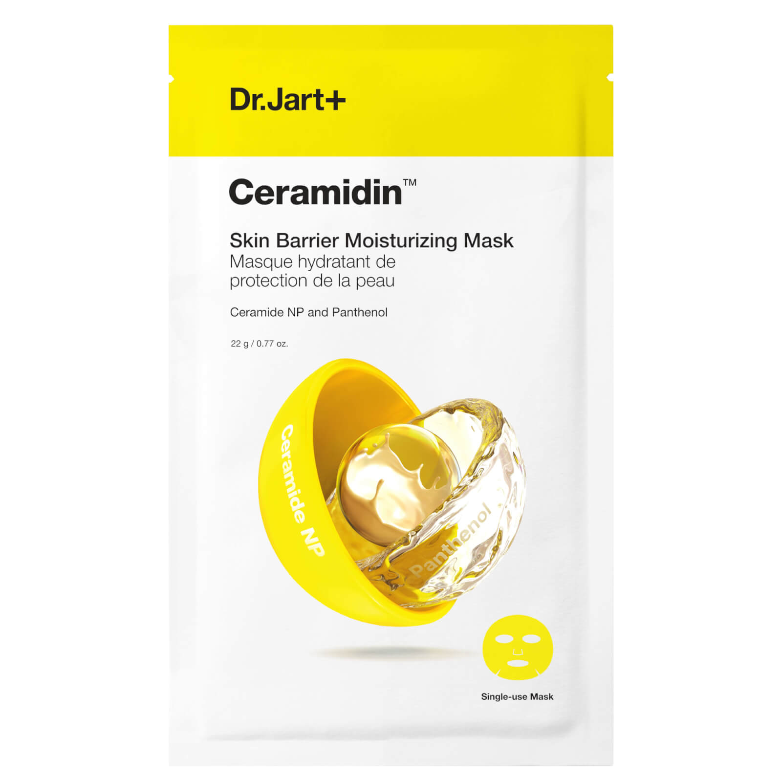 Dr. Jart+ Ceramidin Facial Barrier Mask 22ml In Yellow