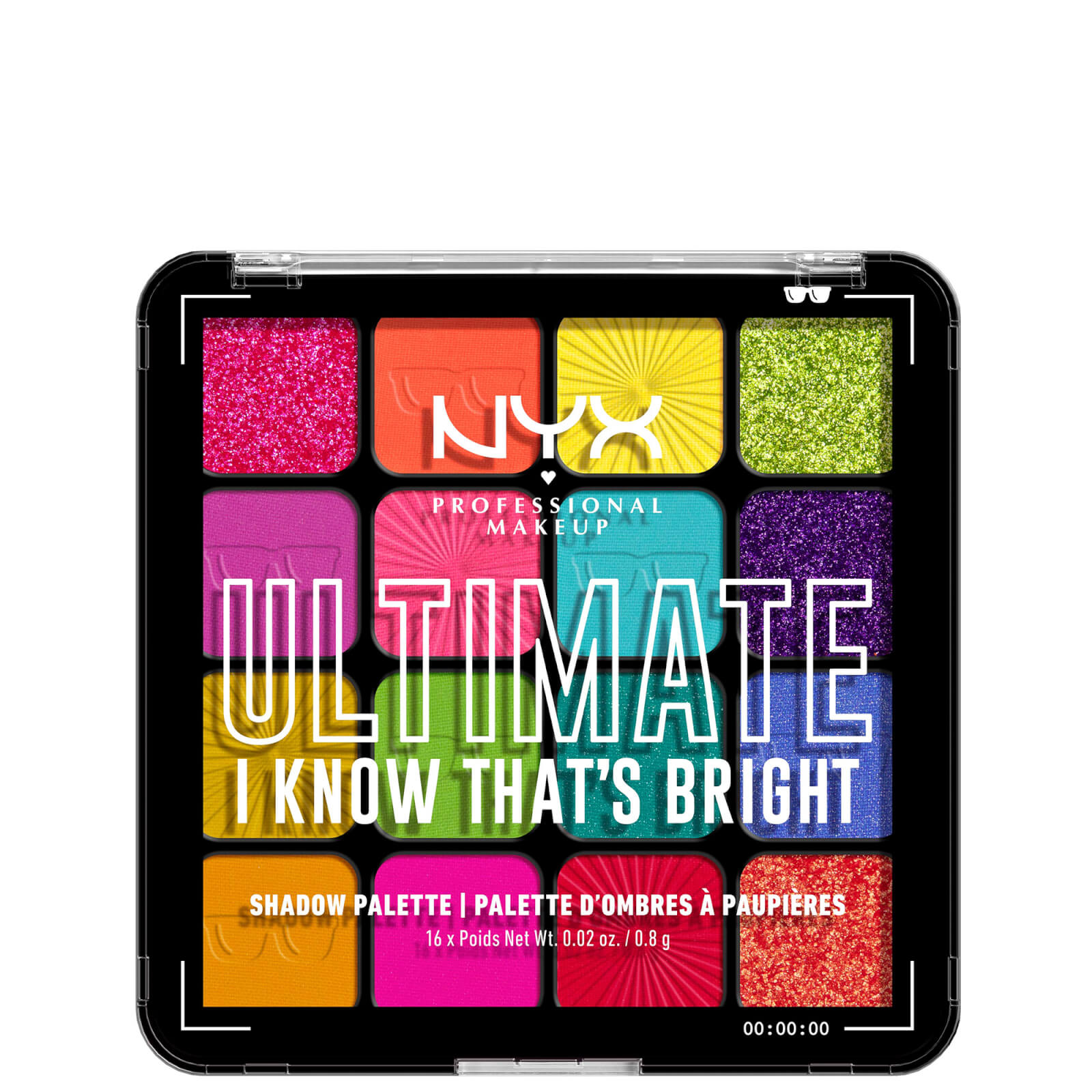 Image of NYX Professional Makeup Ultimate Shadow Palette Vegan 16-Pan - I Know That's Bright