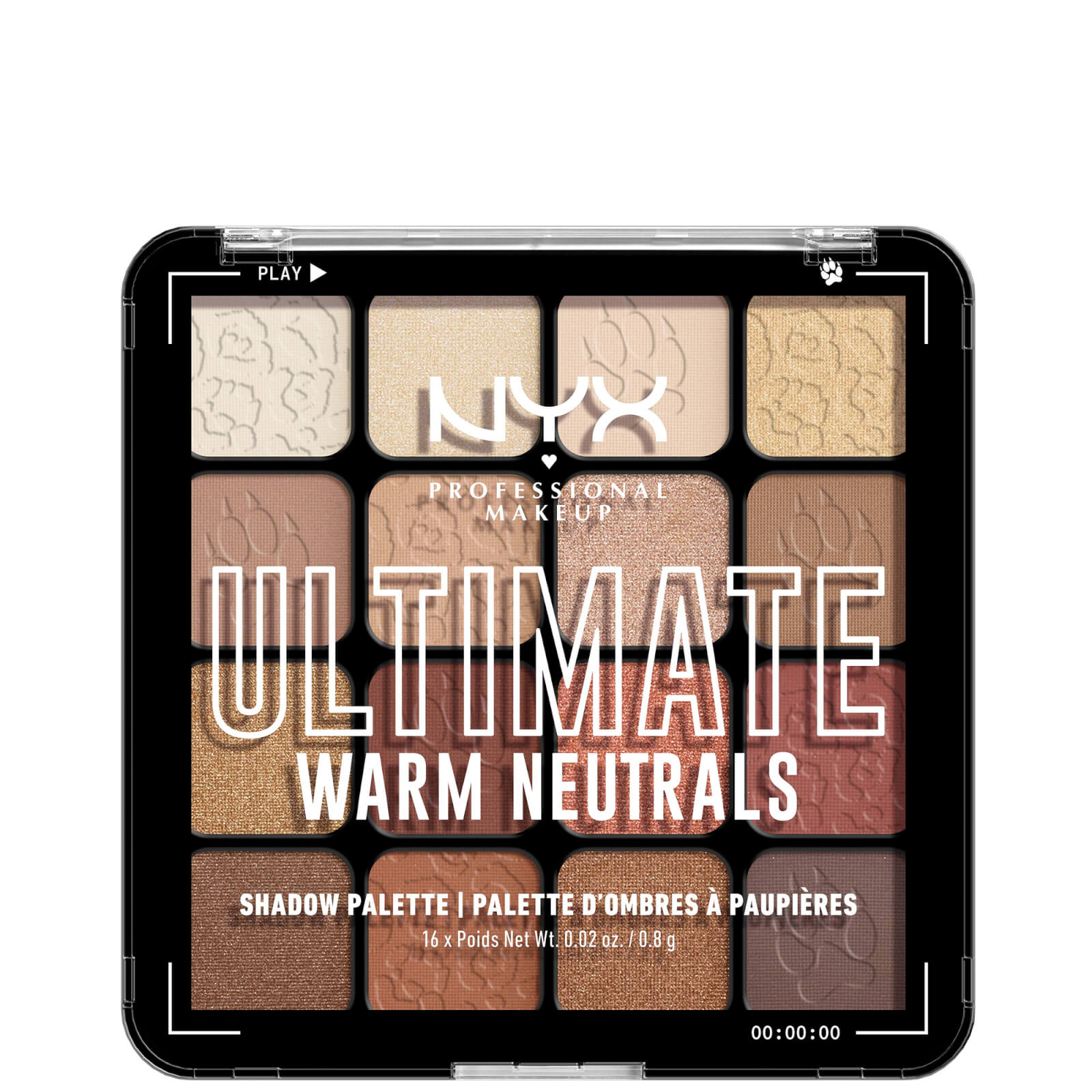 Image of NYX Professional Makeup Ultimate Shadow Palette Vegan 16-Pan - Warm Neutrals